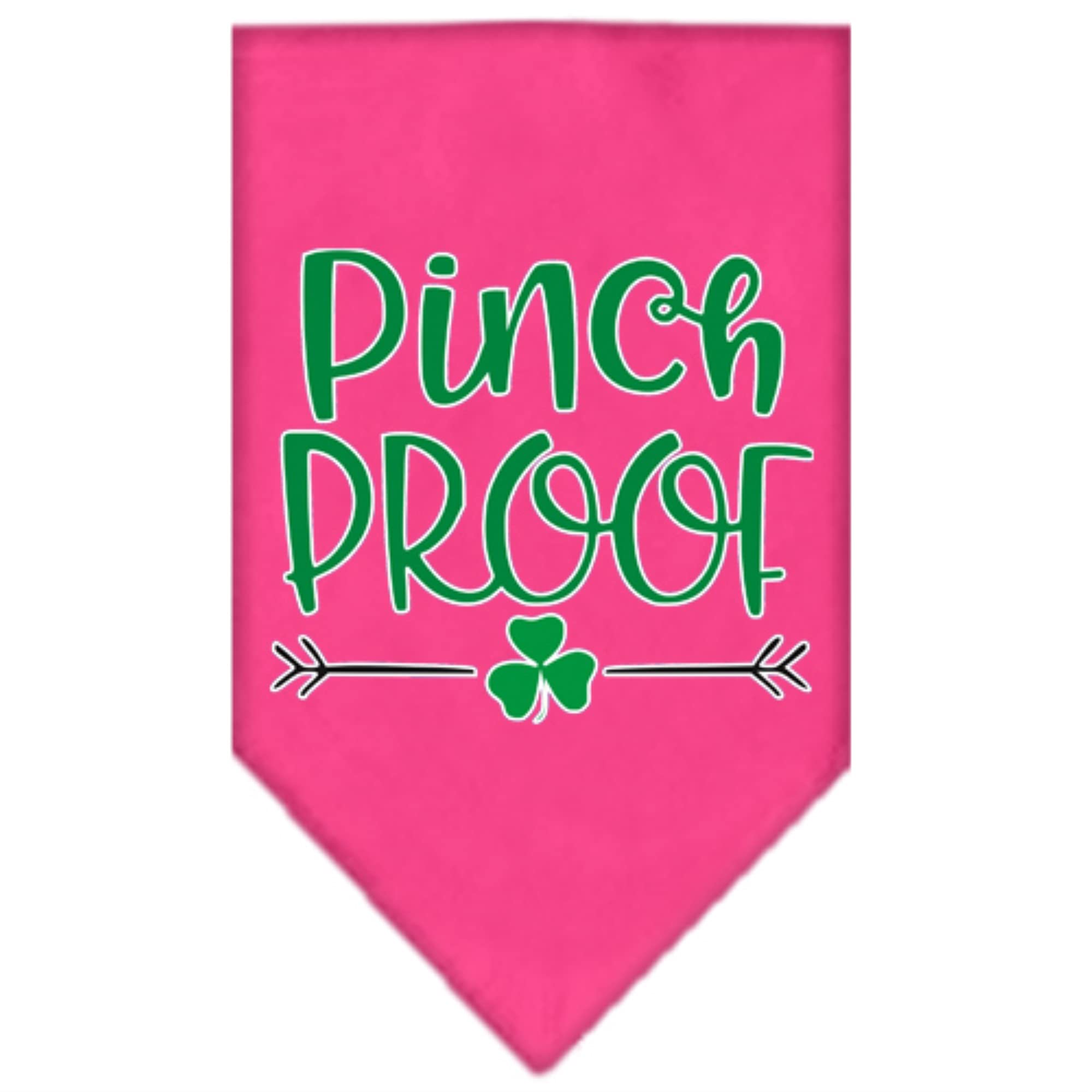 Mirage Pet Products Pinch Proof Screen Print Bandana Bright Pink Large