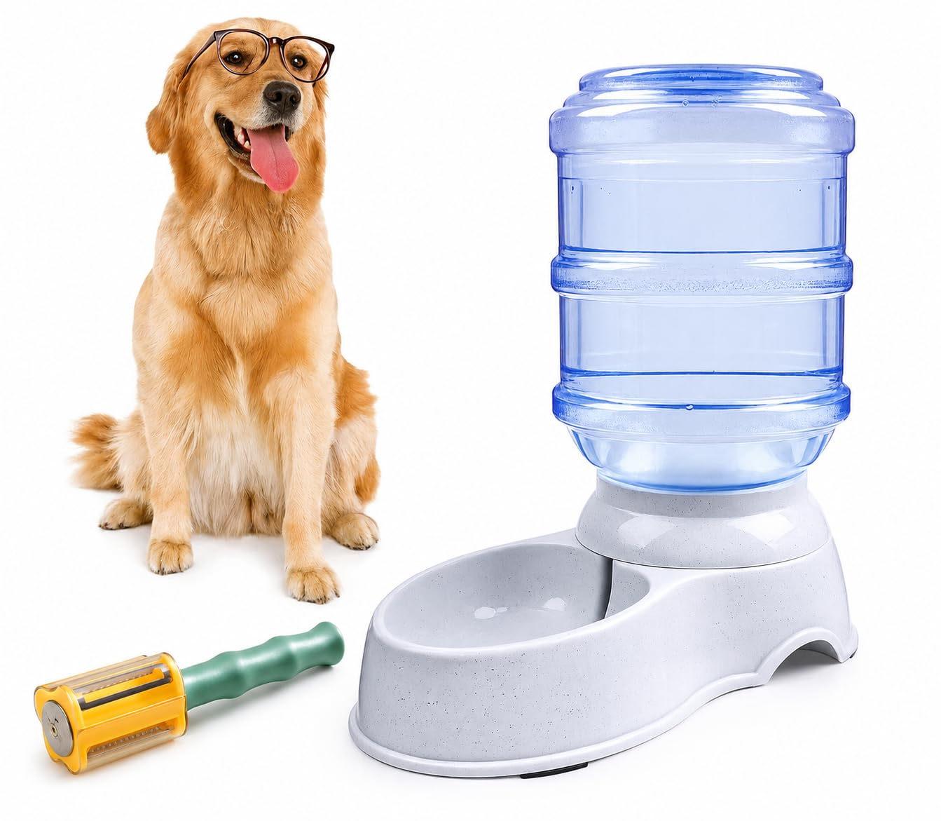 Chiddhan Automatic Pet Food & Water Dispenser For Dogs & Cats With 3 In 1 MultiFunctional Peeler | Self Dispensing Feeding Bowl