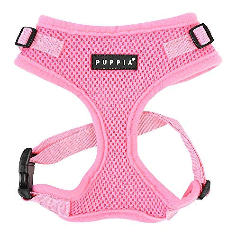 Authentic Puppia Ritefit Harness With Adjustable Neck, Pink, Extra-Large