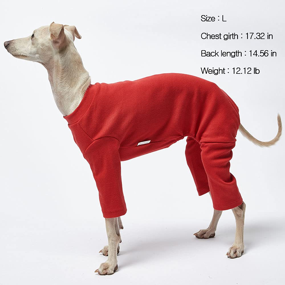 Lucky Petter Basic Soft Dog Pajamas for Small Dog Onesie Doggie Jammies Dog Shirt Stretchable Dog Jumpsuit Bodysuit pjs (Small,