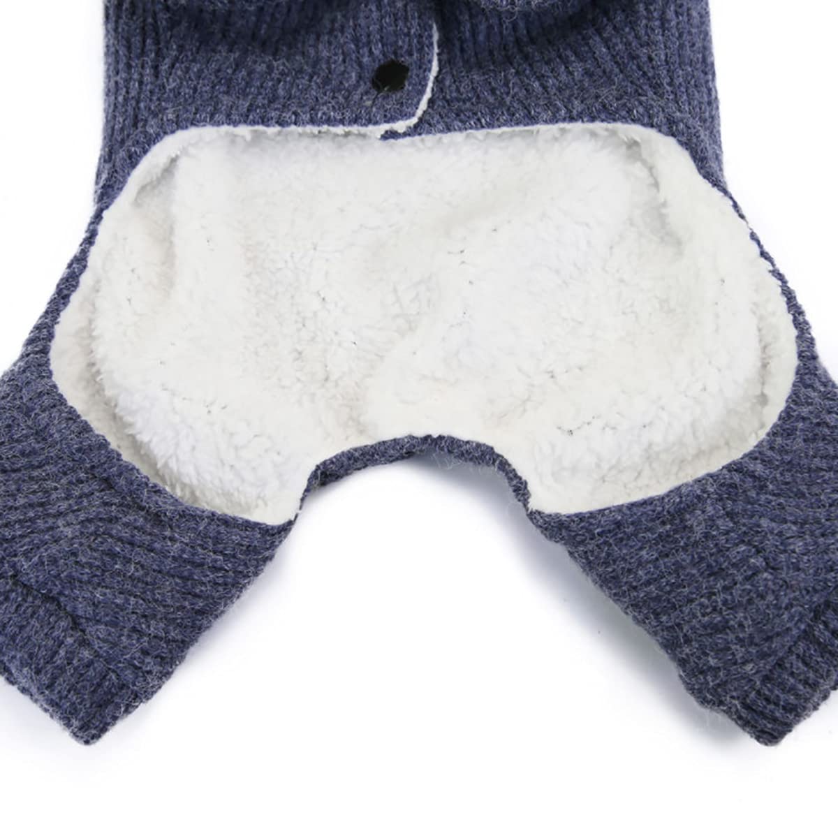 Blue Fleece Dog Clothes Warm Sweater Shirt Xl Cat