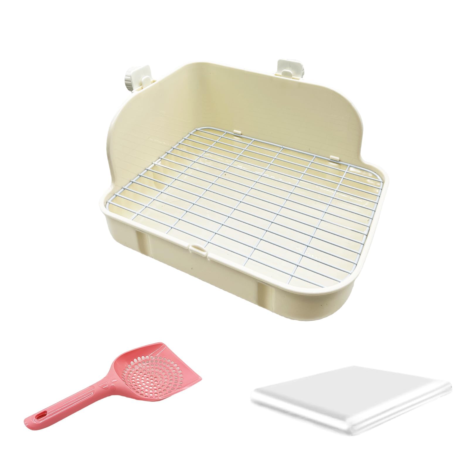 Hamiledyi Rabbit Toilet Rat Litter Box Corner Bunny Potty Training Litter Box For Small Animals Rabbit Bunny Guinea Pig Chinchil