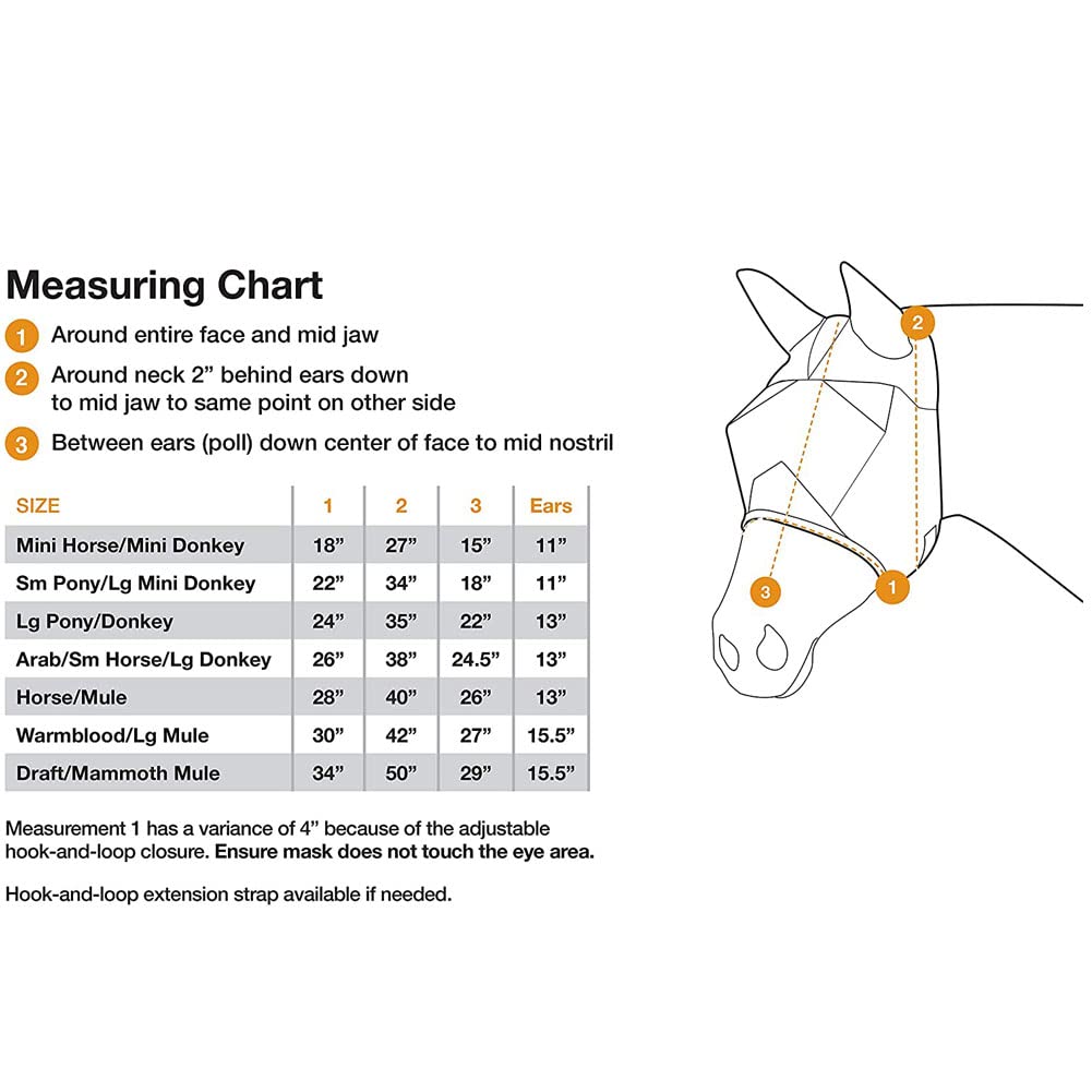 Cashel Crusader Designer Horse Fly Mask, Leopard, Arabian