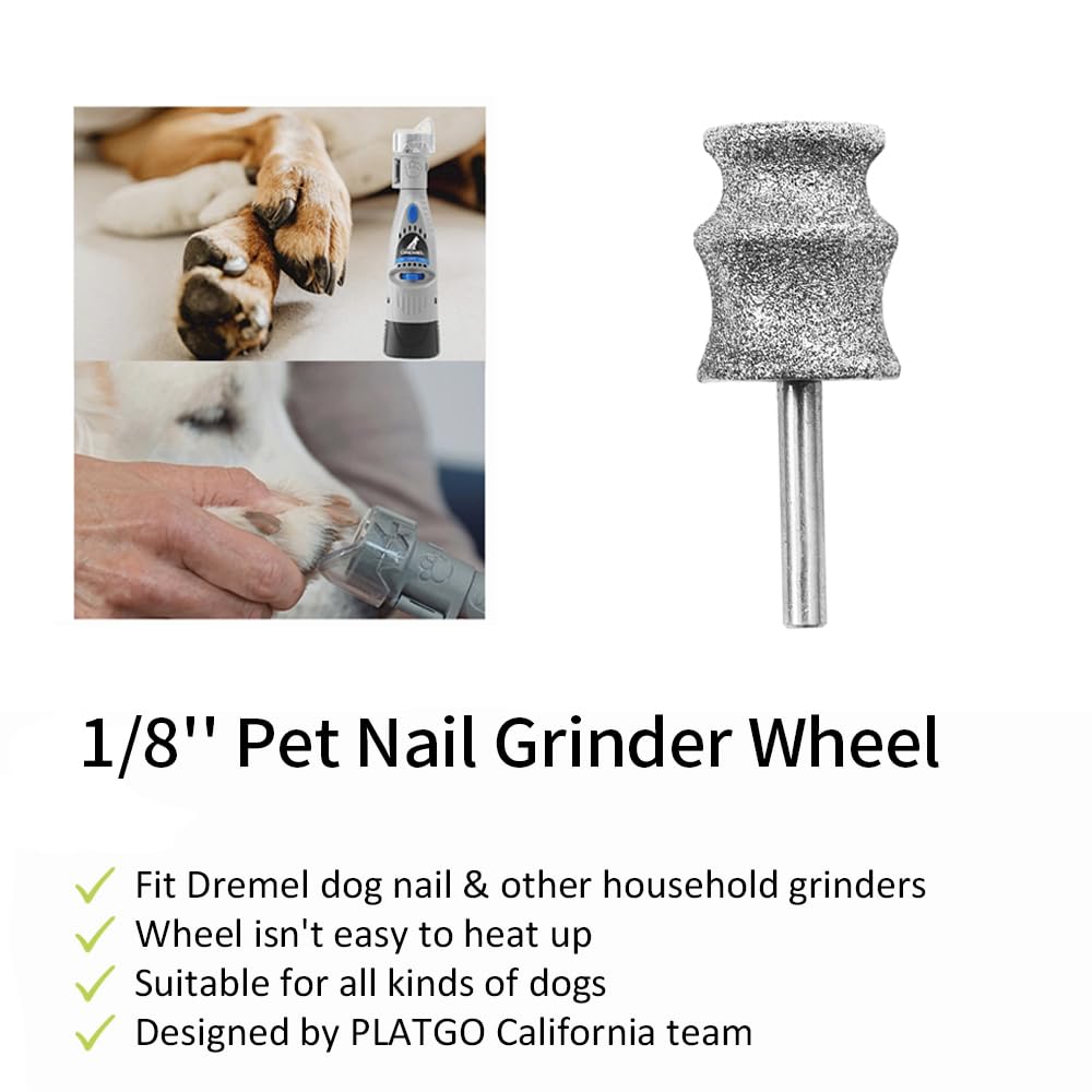 Diamond Nail Grinder for Dremel, Diamond Bits for Dogs, Dog Nail Grinder as Dremel Accessories, Dog Toenail Grinder for Animals