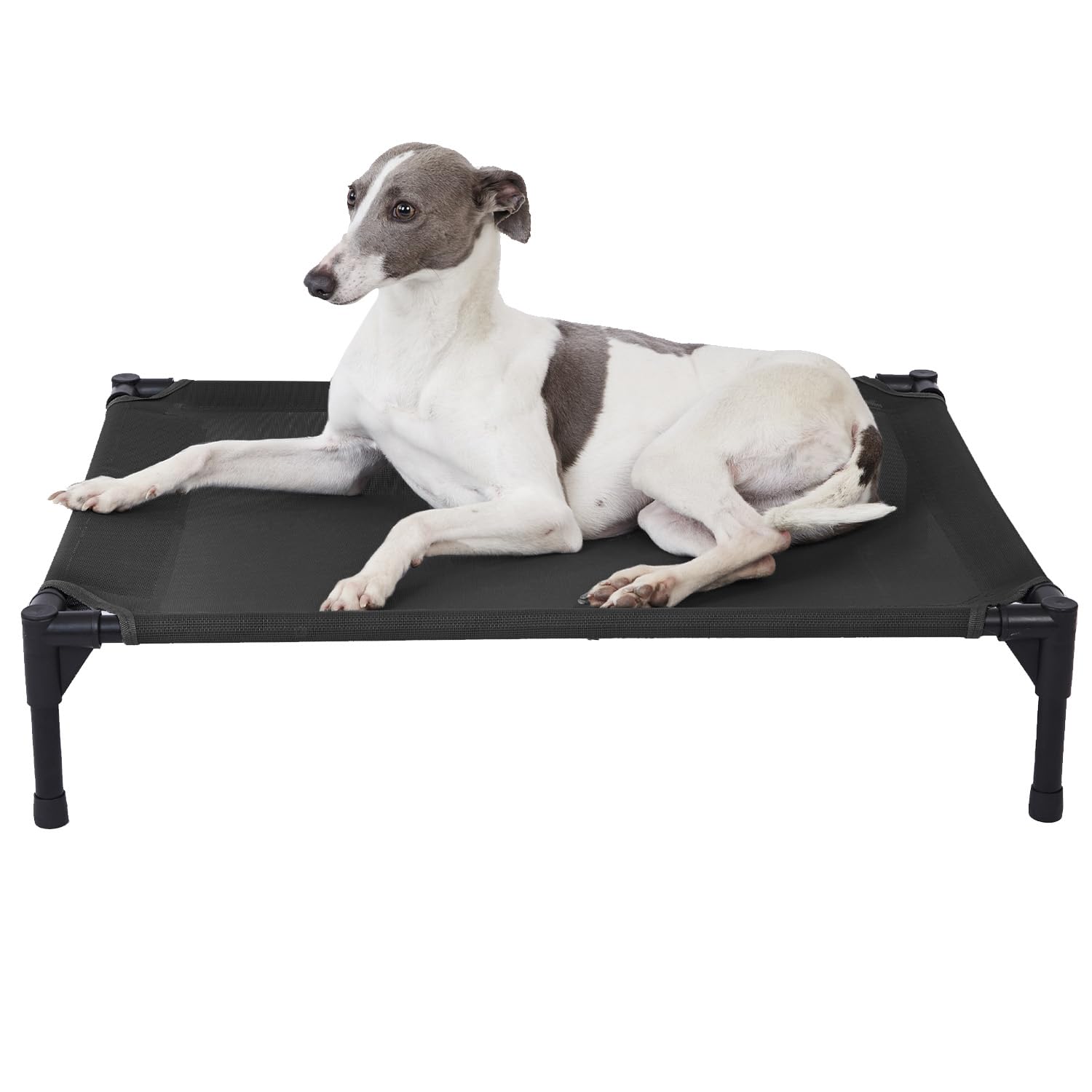 pettycare Elevated Outdoor Dog Bed - Raised Cot for Large Dogs, Heavy Duty Pet Cots Waterproof, Cooling, Washable Breathable Tes