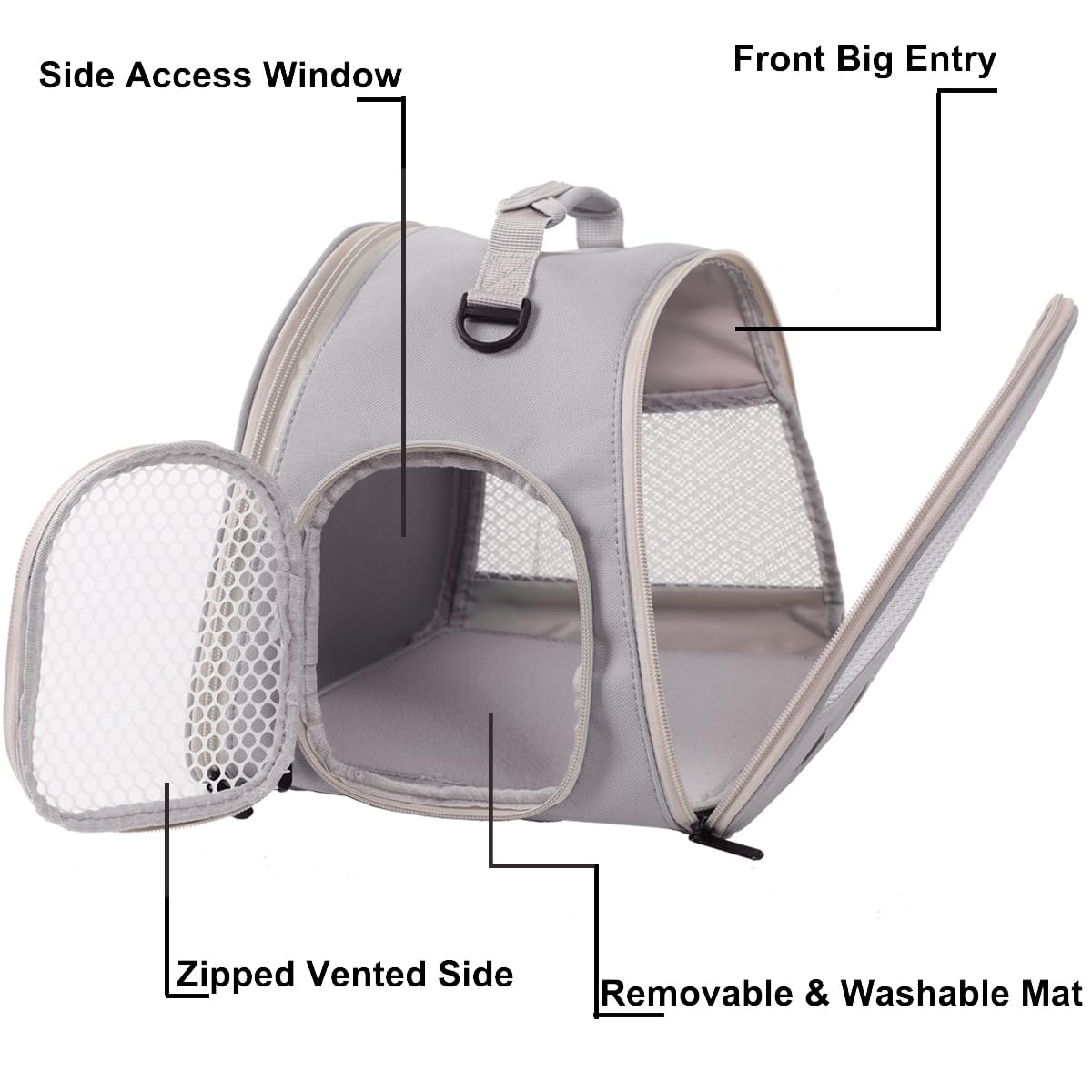 Ventilation Lizard Carrier for Bearded Dragon,Guinea Pig Carrier,Guinea Pig Carrier for 2,Reptile Travel Carrier for Lizards Sug