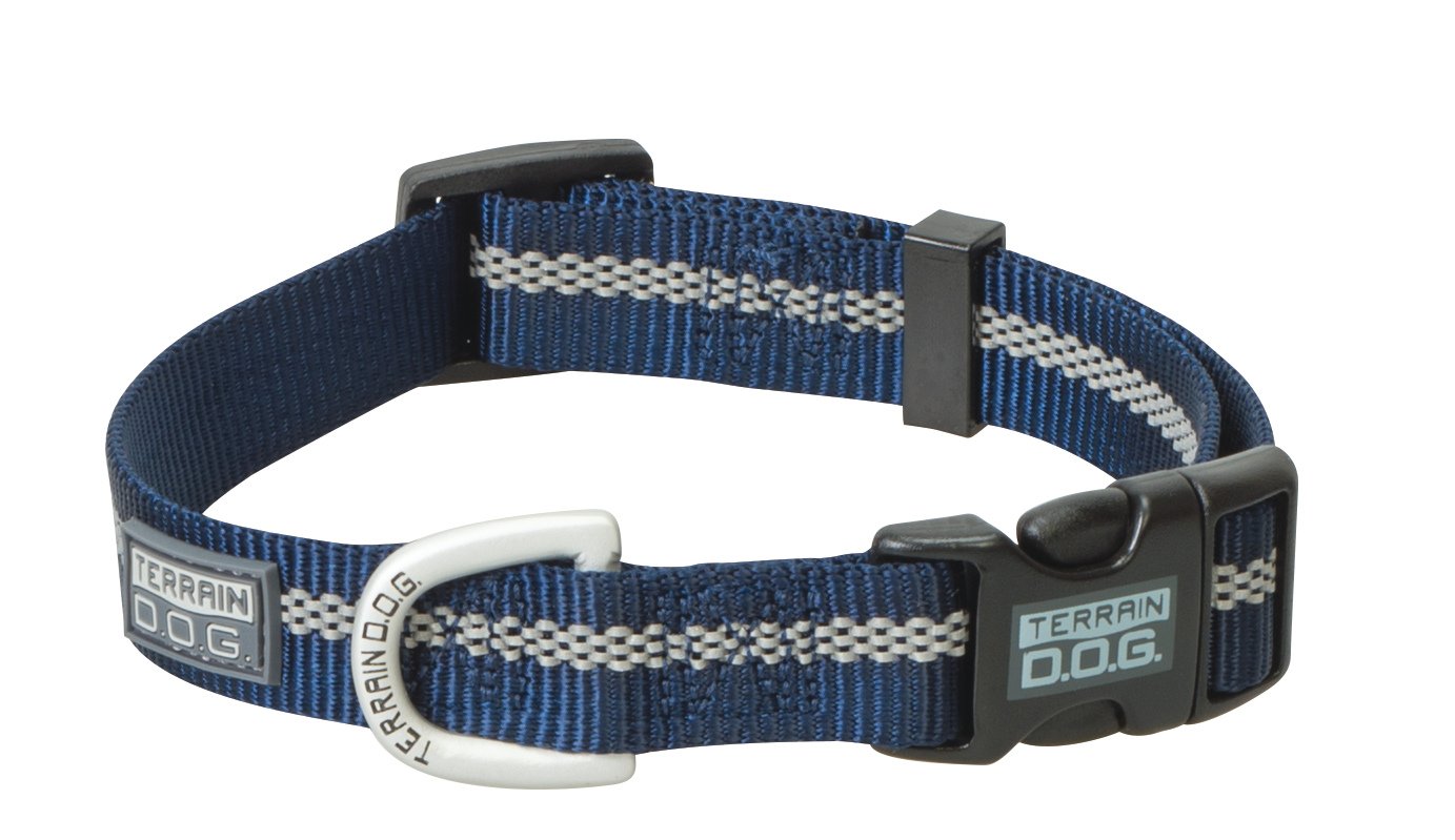 Terrain D.O.G. Reflective Snap-N-Go Adjustable Collar, Medium, Navy