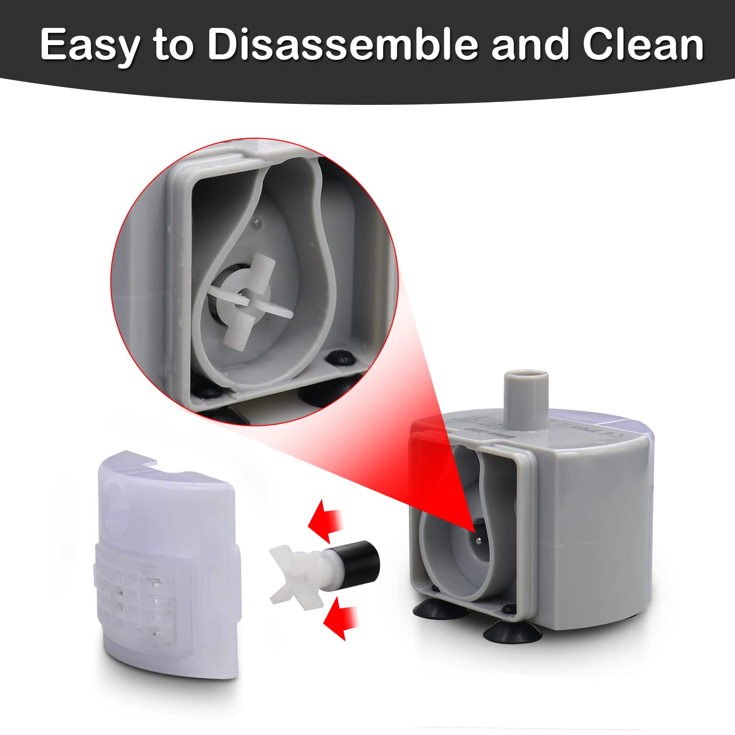 Cat Water Fountain Pump,Cat Fountain Pumps Replacement Sma-800 Submersible Motor,Pet Water Fountain Pump For Stainless Steel Cat