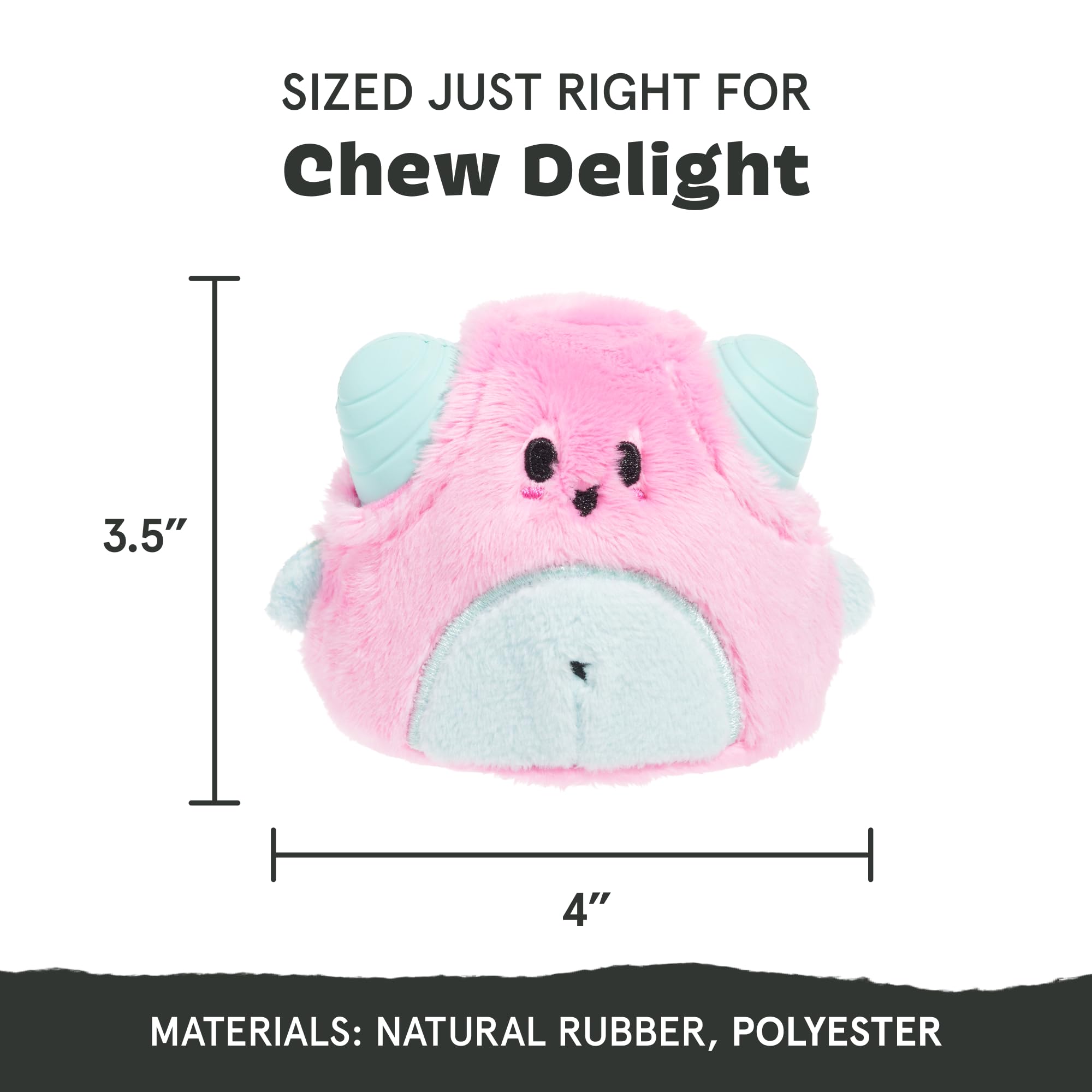 Barkbox Lover Beast Dog Toy For Aggressive Chewers | 2-In-1 Plush & Rubber Dog Toy With Squeaker | Puppy Essentials & Dog Toys T