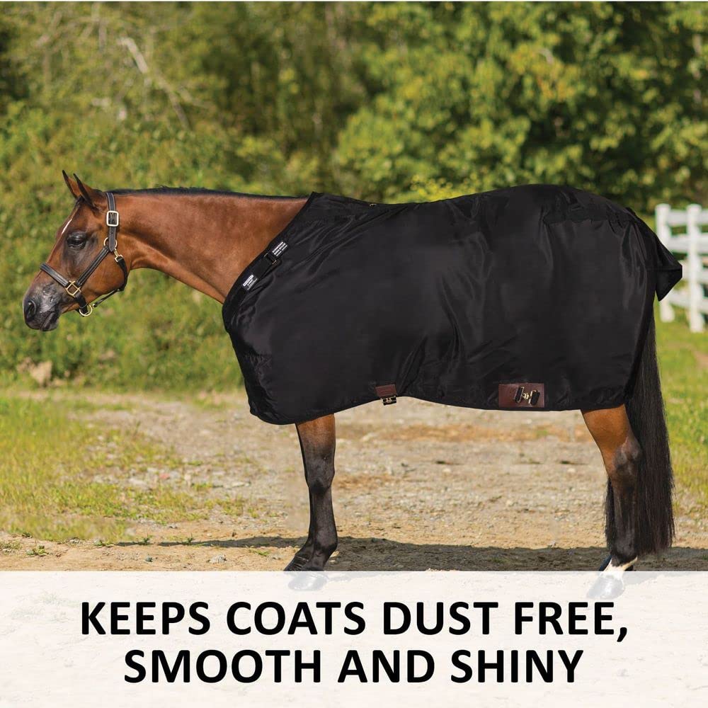 Adjusta Fit Dura-Nylon Horse Stable Sheet | Ultimate Comfort & Protection Horse Sheet | Keeps Coats Smooth & Shiny | VTEK | Open