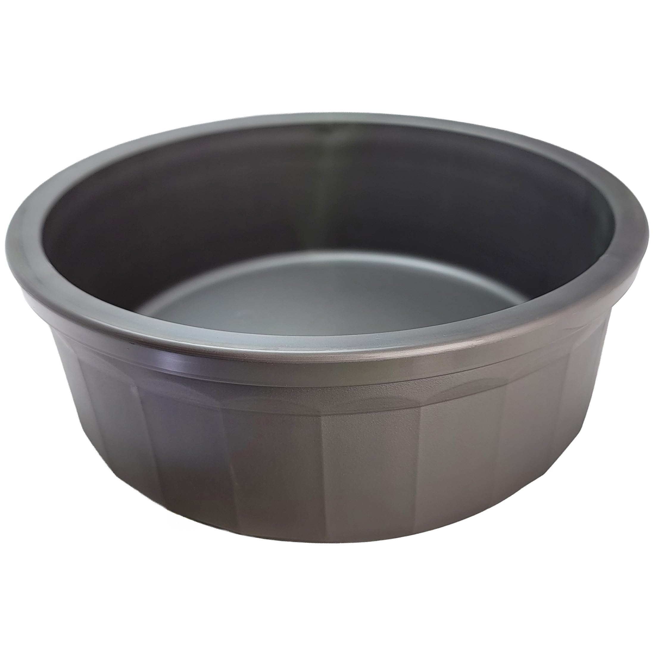 Pet Crock Bowl - Thick Durable Plastic Non-Tip Food & Water Dish for Dogs, Cats & Large Animals - 9.75 Inch Diameter - Indoor/Ou