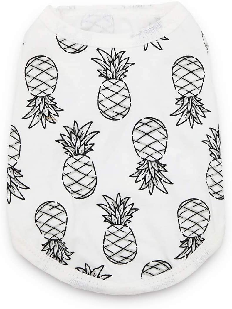 6 Pack Small Dog Shirts For Girls Puppy T Shirt Striped Dog Shirts Girl Puppy Clothes Girl Cat Clothes Pet Tshirts For Dogs Summer Vest Breathable Apparel, Medium