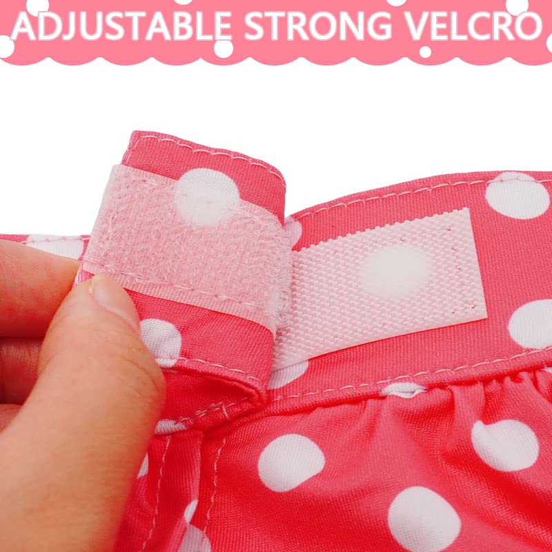 Dog Bikini Swimsuit Doggie Bathing Dress Puppy Beach Clothes For Puppy Kitten(Pink,Medium)