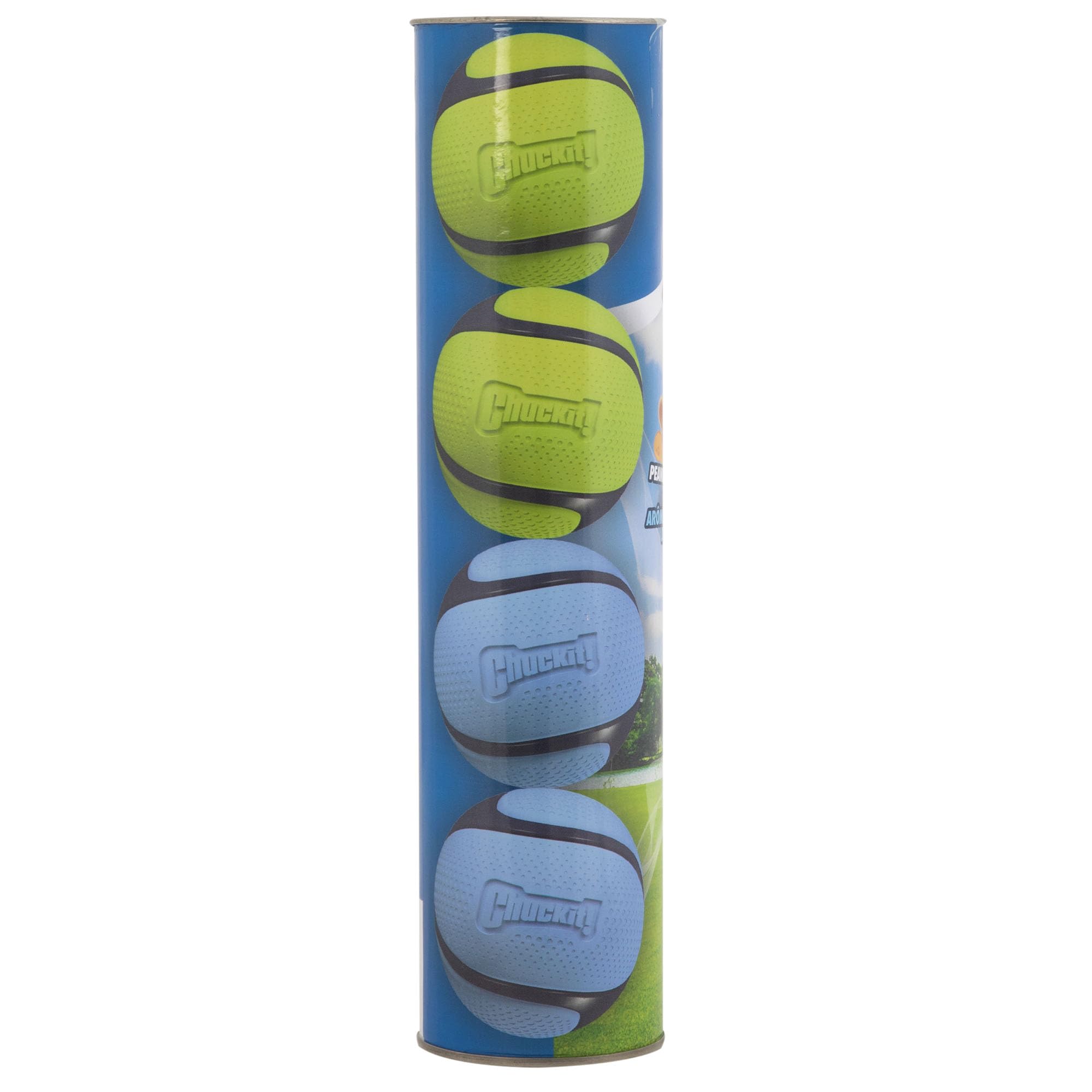 Chuckit! Sniff Fetch Balls Canister, Pack Of 4, For Medium Dog Breeds (20-60 Lbs)