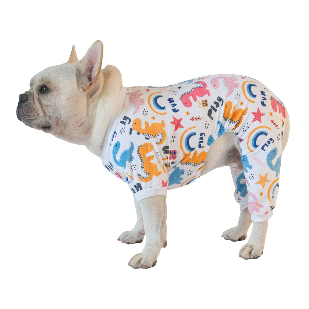 Cutebone Soft Puppy Pajamas Cute Dog Pjs Jumpsuit Pet Clothes Apparel P159Xl X-Large