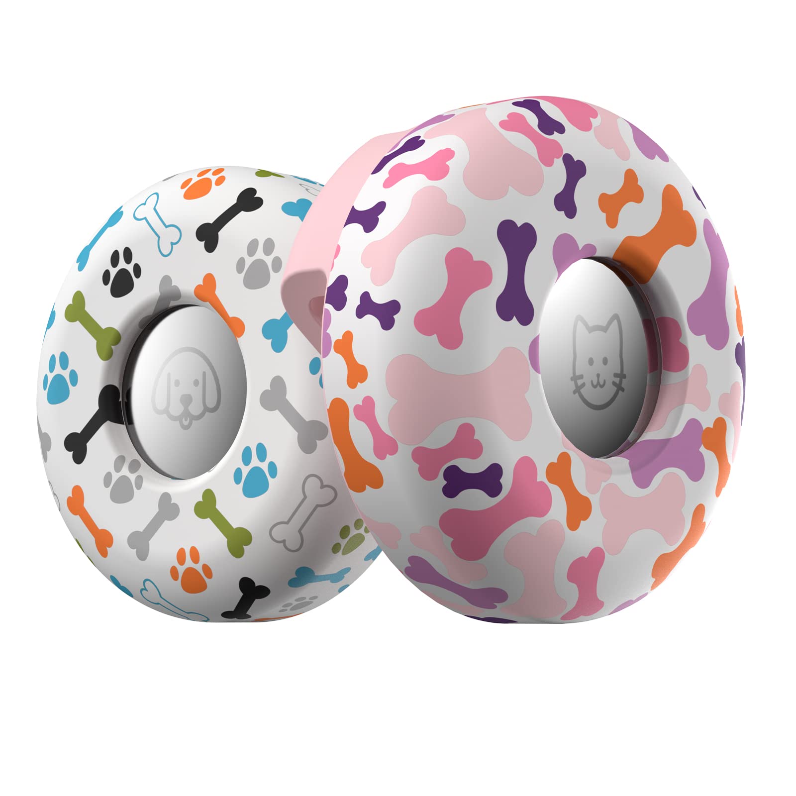 Dog Collar Holder For Airtag, 2 Pack Silicone Pet Collar Case For Apple Airtags, Anti-Lost Airtag Dog Collar Holder Gps Tracker 