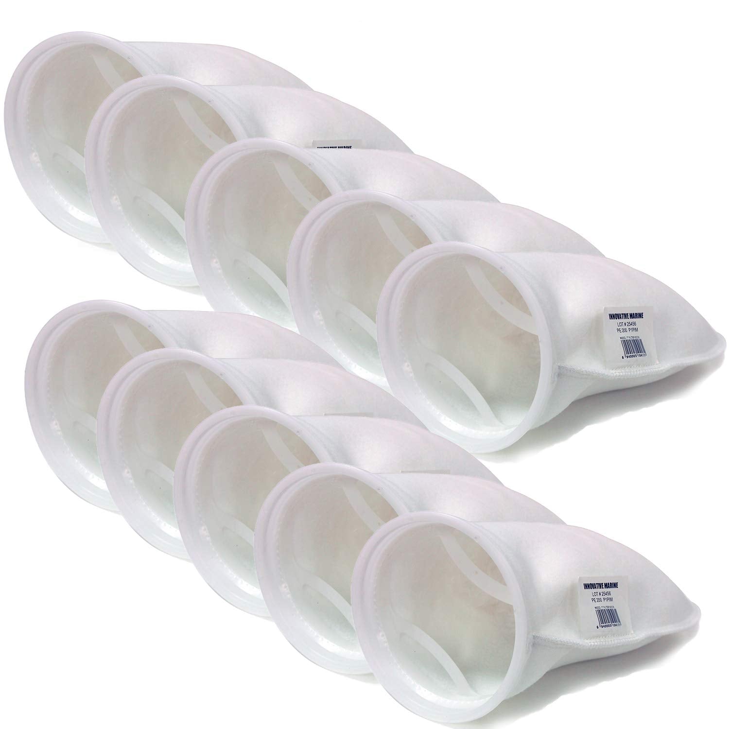 Innovative Marine Genuine Premium Filter Sock - 200 Micron - 7 Inch - 10 Pack | Made in the USA