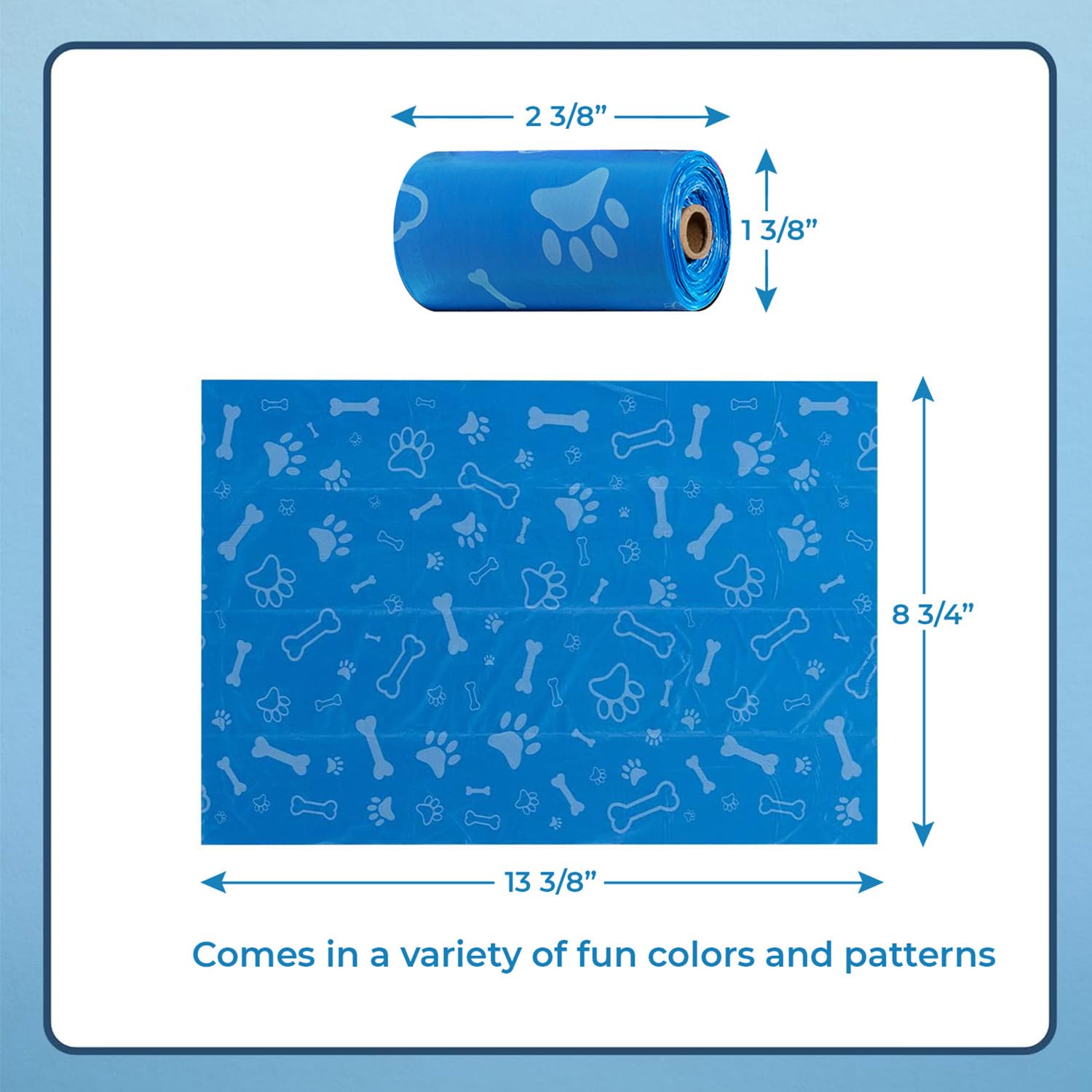 Best Pet Supplies Dog Poop Bags (360 Bags) For Waste Refuse Cleanup, Doggy Roll Replacements For Outdoor Puppy Walking And Trave