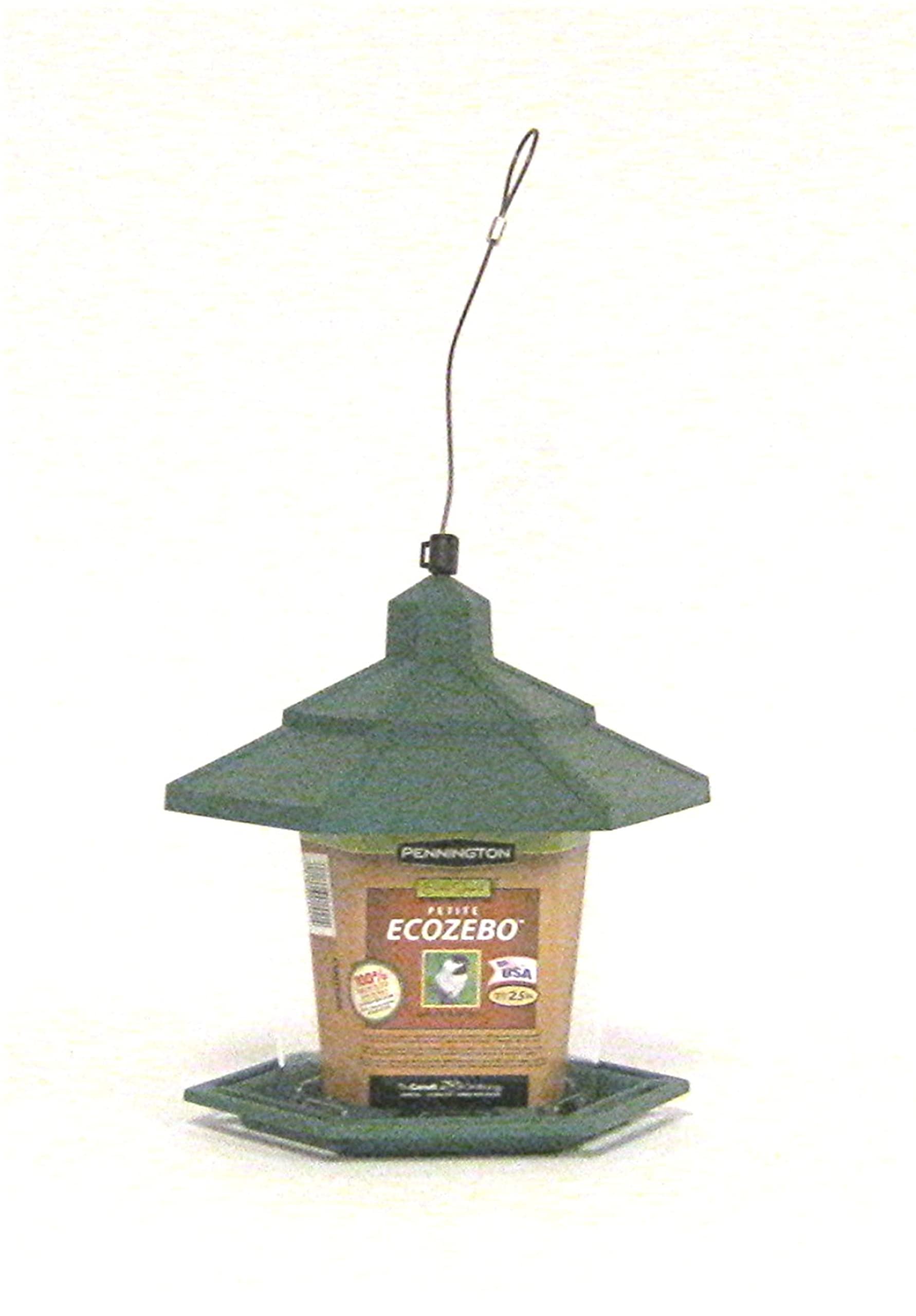 Pennington Earth Smart Petite Ecozebo Bird Feeder Green 2.5 Pounds
