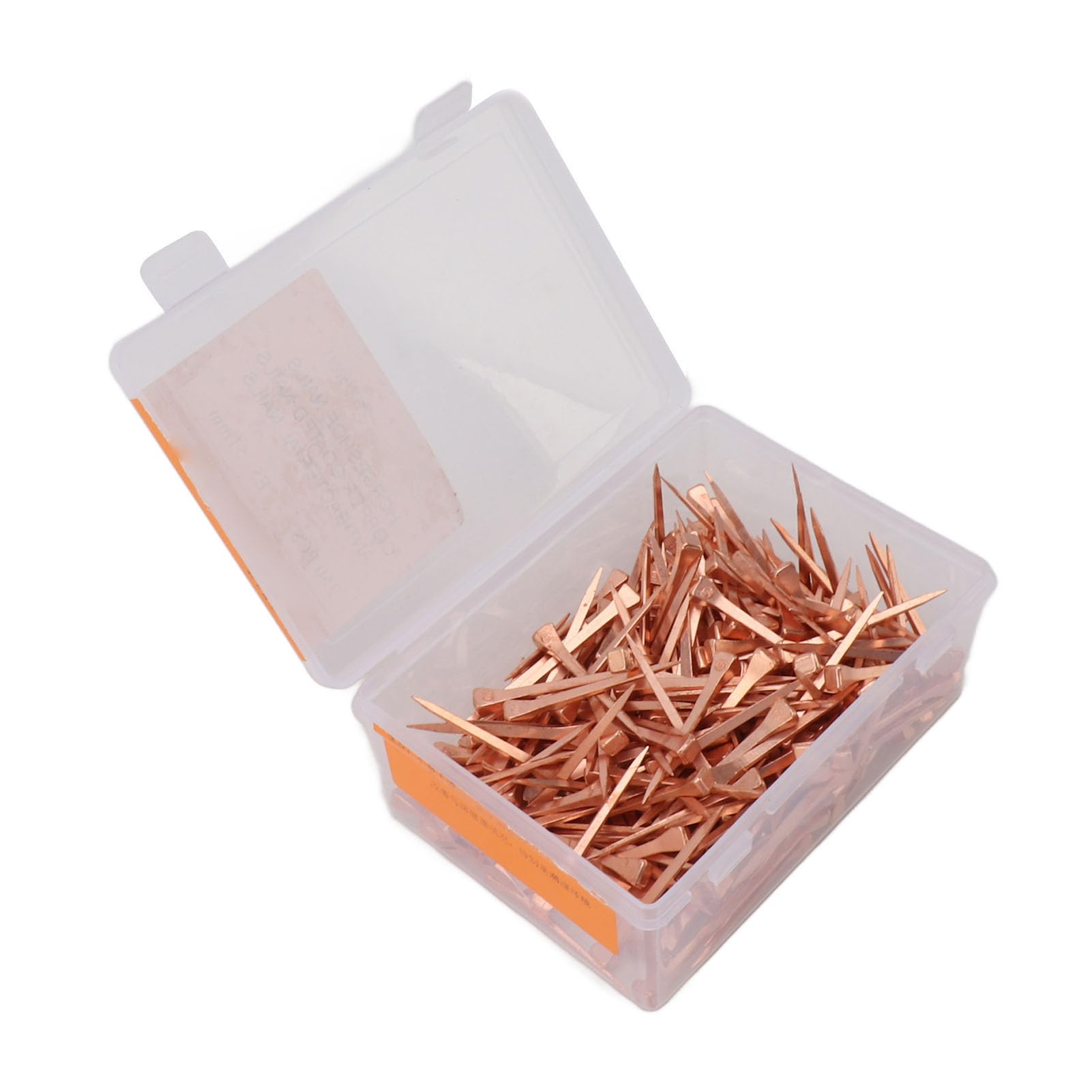 Jauarta 250Pcs Horseshoe Nails Copper Plated Rustproof Equestrian Riding Equipment Pet Supplies (51Mm E5)