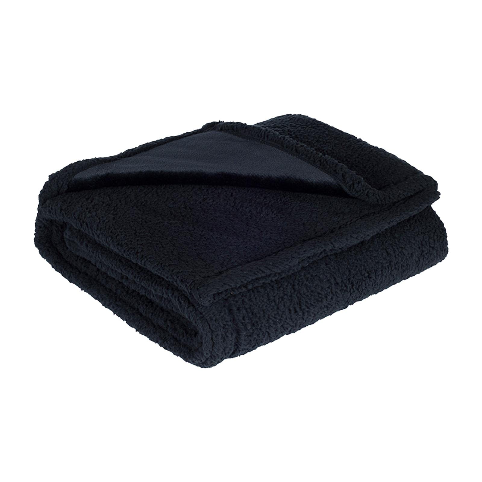 Waterproof Dog Blanket Cat Blanket for Small Medium Dogs Pet Throw for Couch Black 145cmx216cm