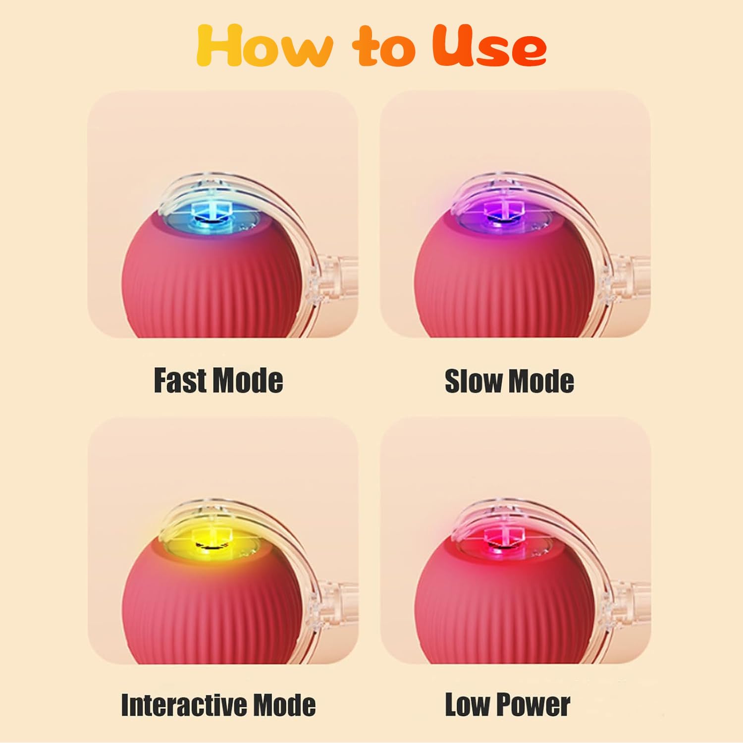 2Pcs Interactive Cat Toy, Interactive Dog Toys For Indoor Dogs And Cats, Interactive Cat Toys, Chewie Viral Rolling Ball, 360 Sm