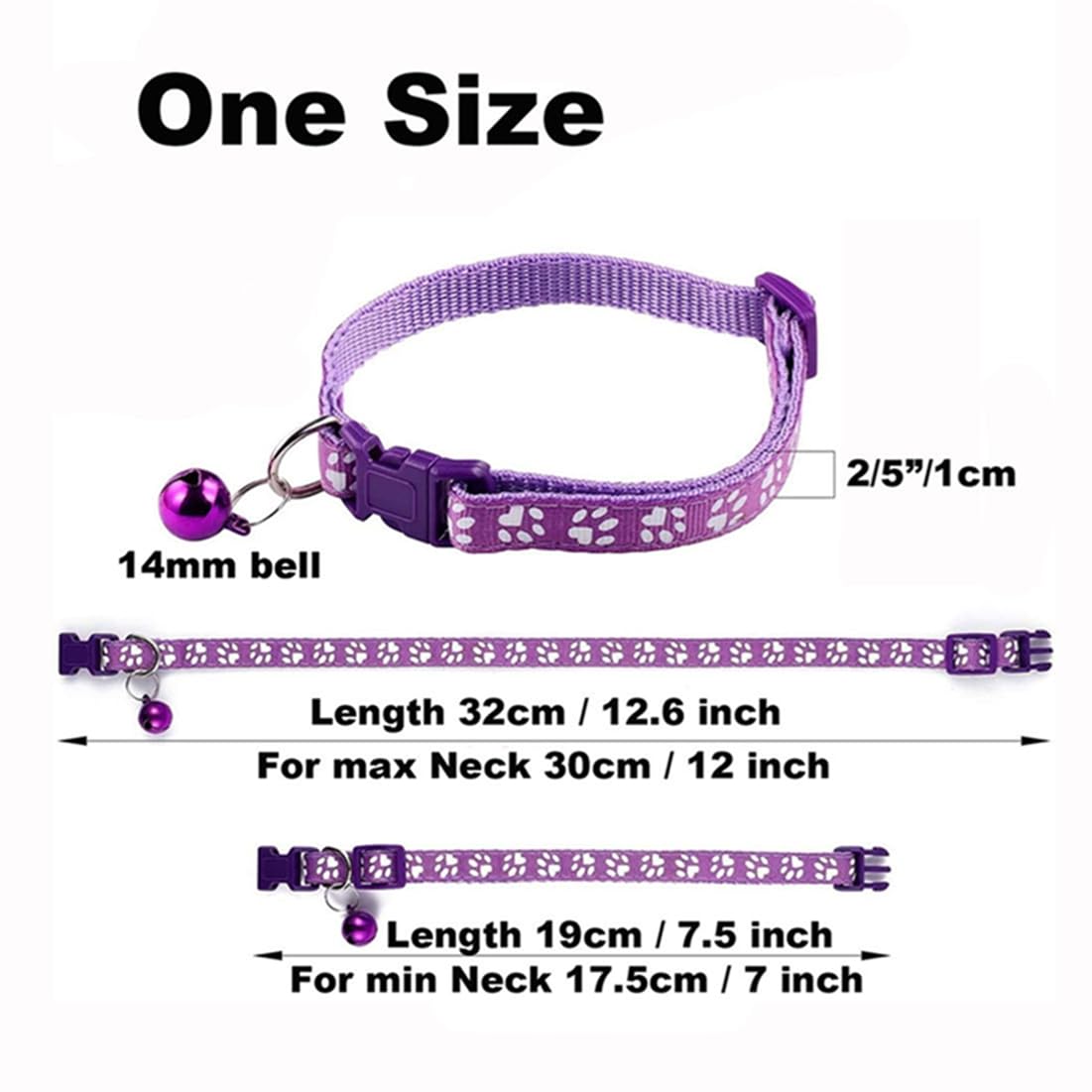 Small Dog Collar With Bell, 2-Pack Basic & Reflective Dog&Cat Collar With Bells For Tiny Extra Small Pet Dogs Boy Kitten Girls A