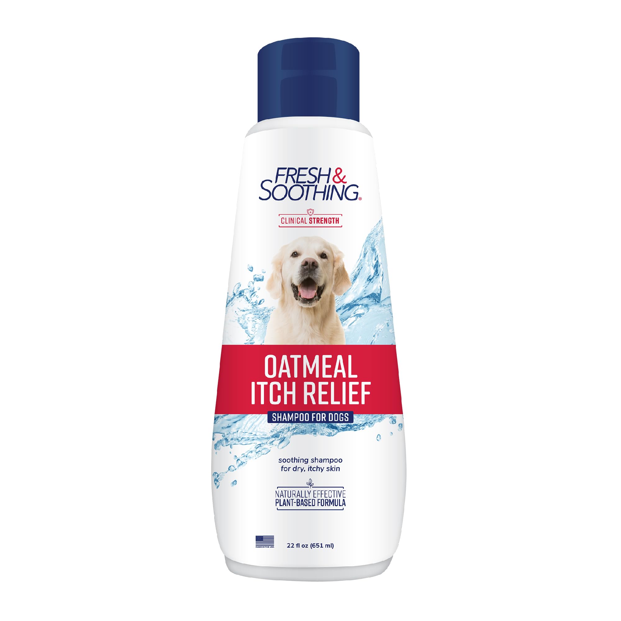 Naturel Promise Fresh & Soothing Oatmeal Itch Relief Shampoo For Pets, 22Oz - Fast Acting Oatmeal Shampoo For Dogs And Cats To Relieve Itchy Skin - Soap, Dye, & Paraben Free - Made In The Usa