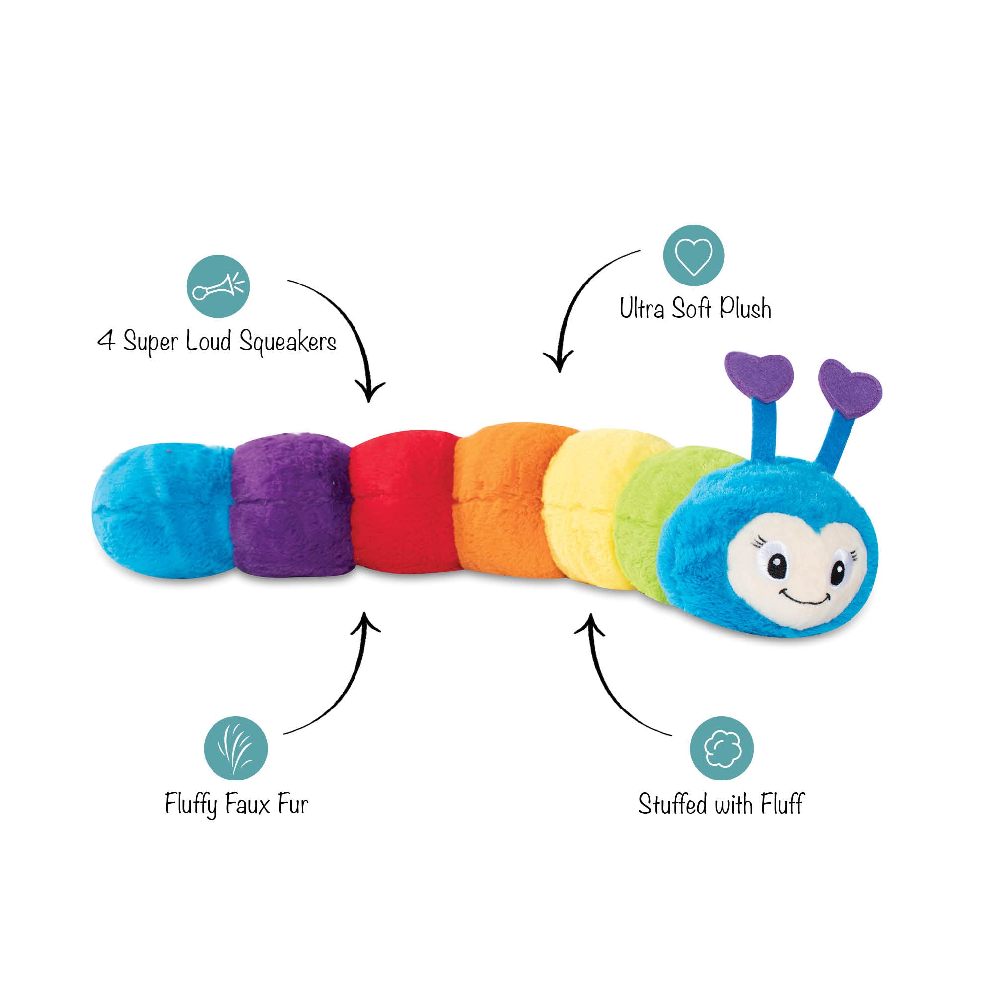 Fringe Studio 24 Inches Large Plush Dog Toy, Dont Bug ME, PetShop Collection (314050)