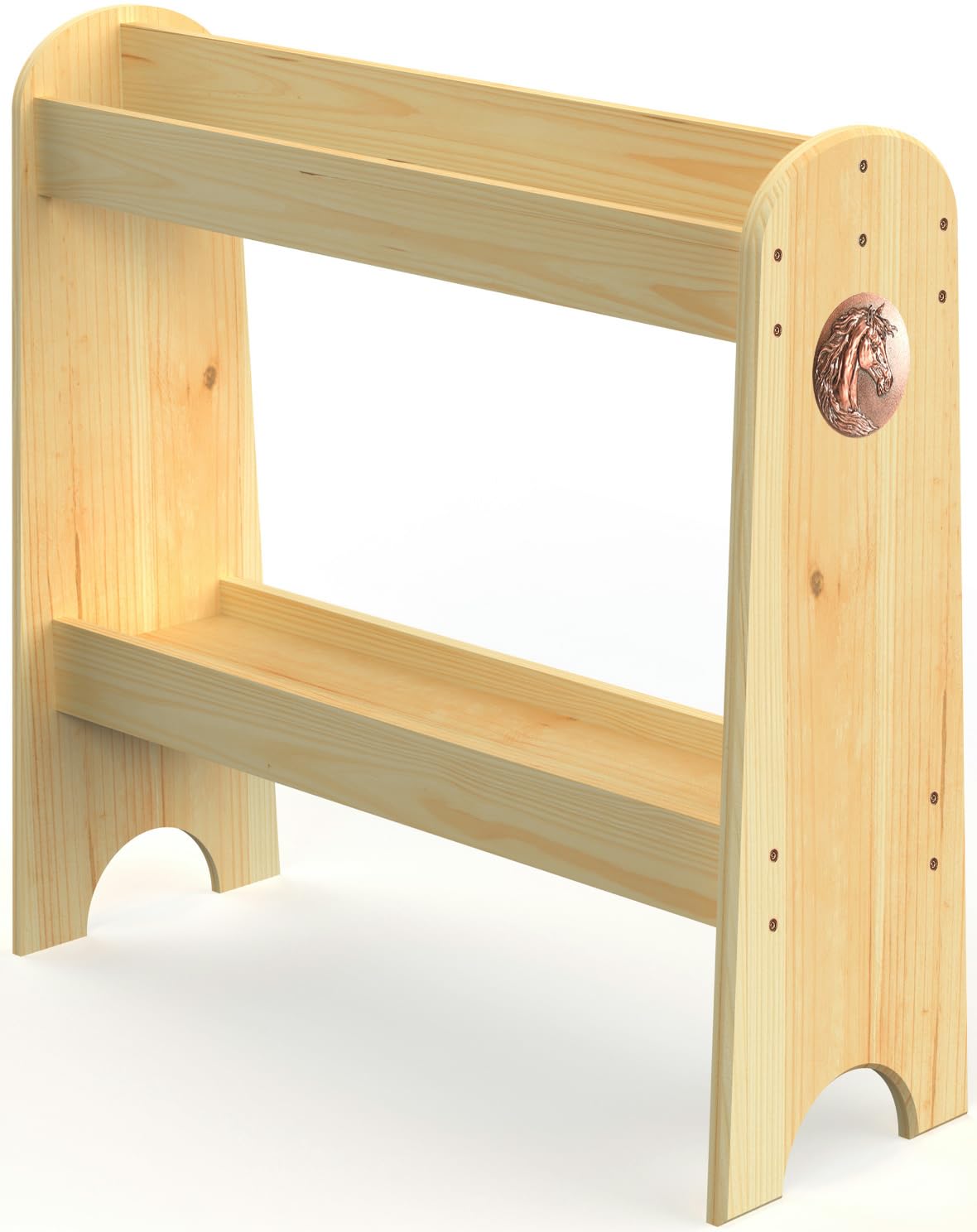 Hotcan Pine Wood Saddle Rack - Ideal Saddle Stand For Western Horse Gear And Horse Tack Organizers, Suitable For Displaying Trop