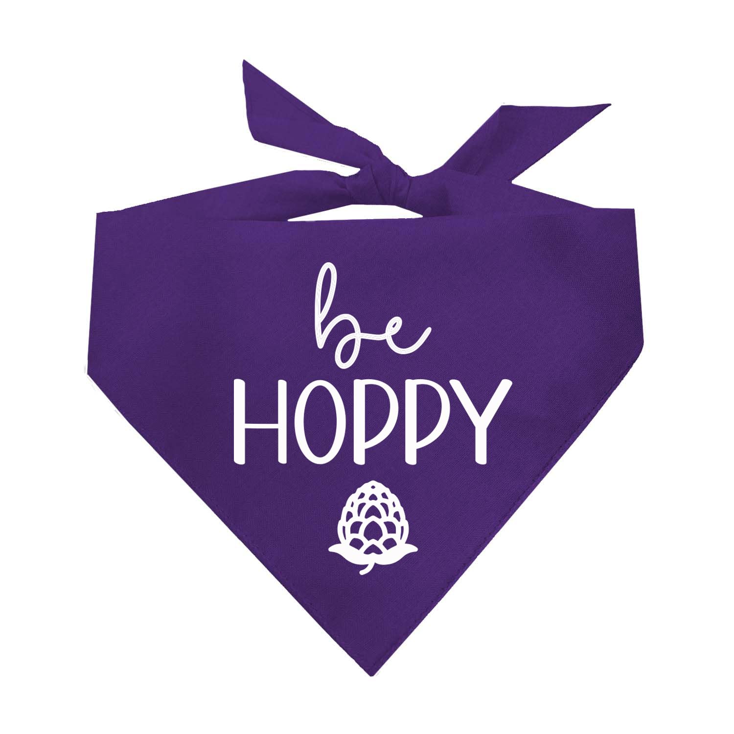 Be Hoppy Brewery Beer Lover Dog Bandana (Purple, Xs 217)