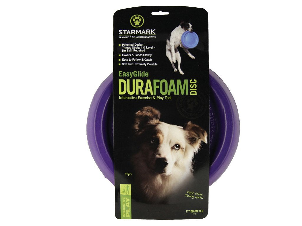 Starmark Easy Glide Durafoam Flying Disc Dog Toy, Color Varies 11'