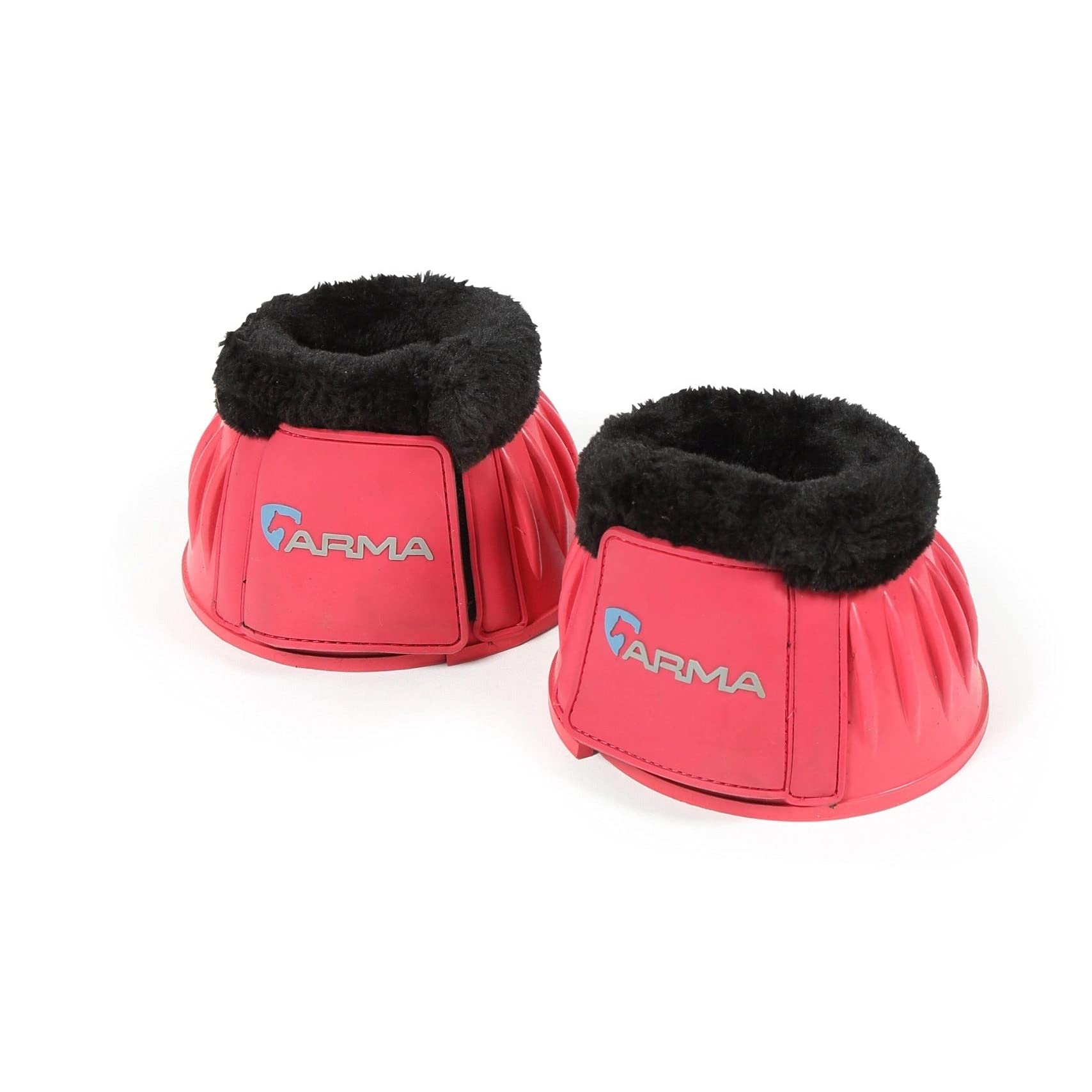 Shires Equestrian Equine Horse Arma Fleece Overreach Pink Cob Bell Boots