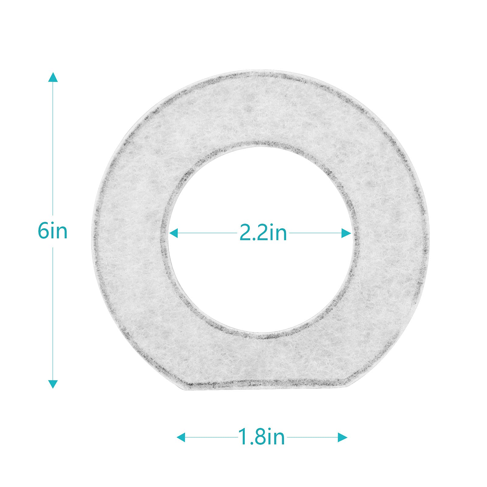 Upsky 4Pcs Replacement Filters For 70Oz No Spill Dog Water Bowl