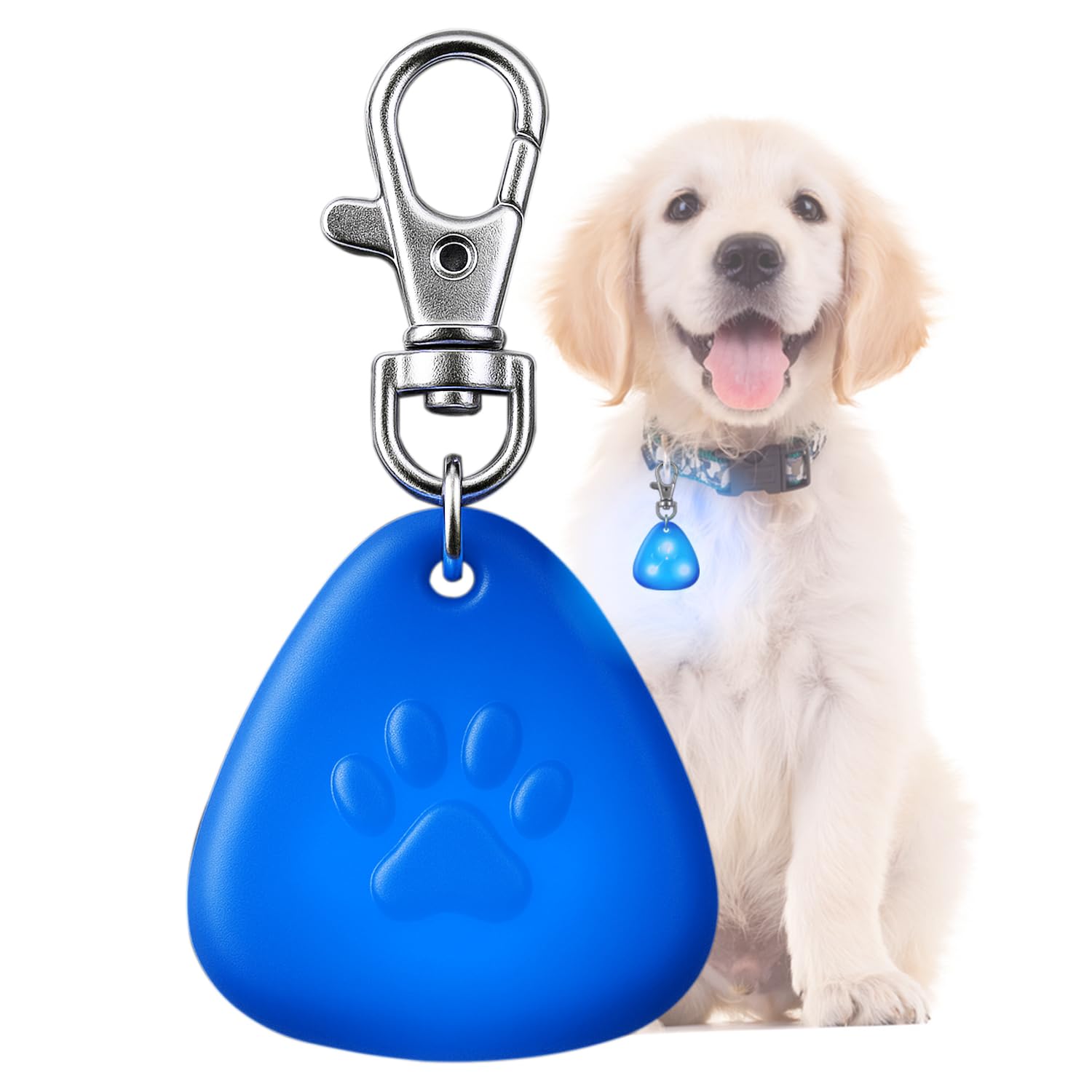QUELIEN LED Dog Collar Light, Dog Safety Pendant for Night Walking & Camping, Night Visibility, Durable, Long Battery Life, Easy