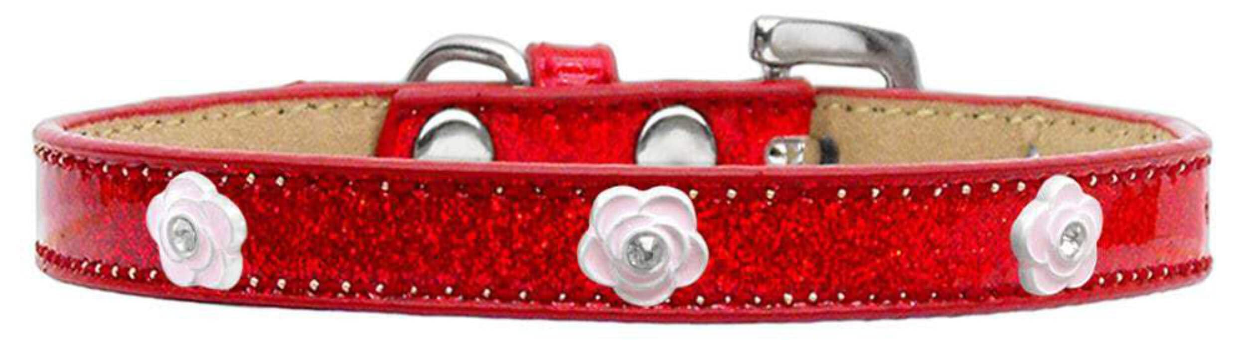 Dog, Puppy & Pet Widget Ice Cream Collar, Light Pink Rose Black 16