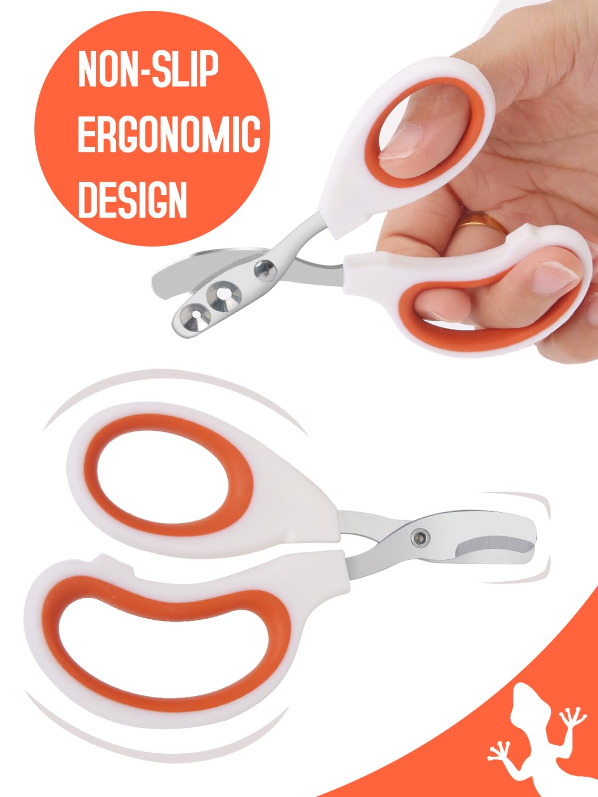 Stainless Steel Bearded Dragon Nail Clippers,Lizard Nail Clippers,Bearded Dragon Supplies,Bearded Dragon Nail Scissors for Small