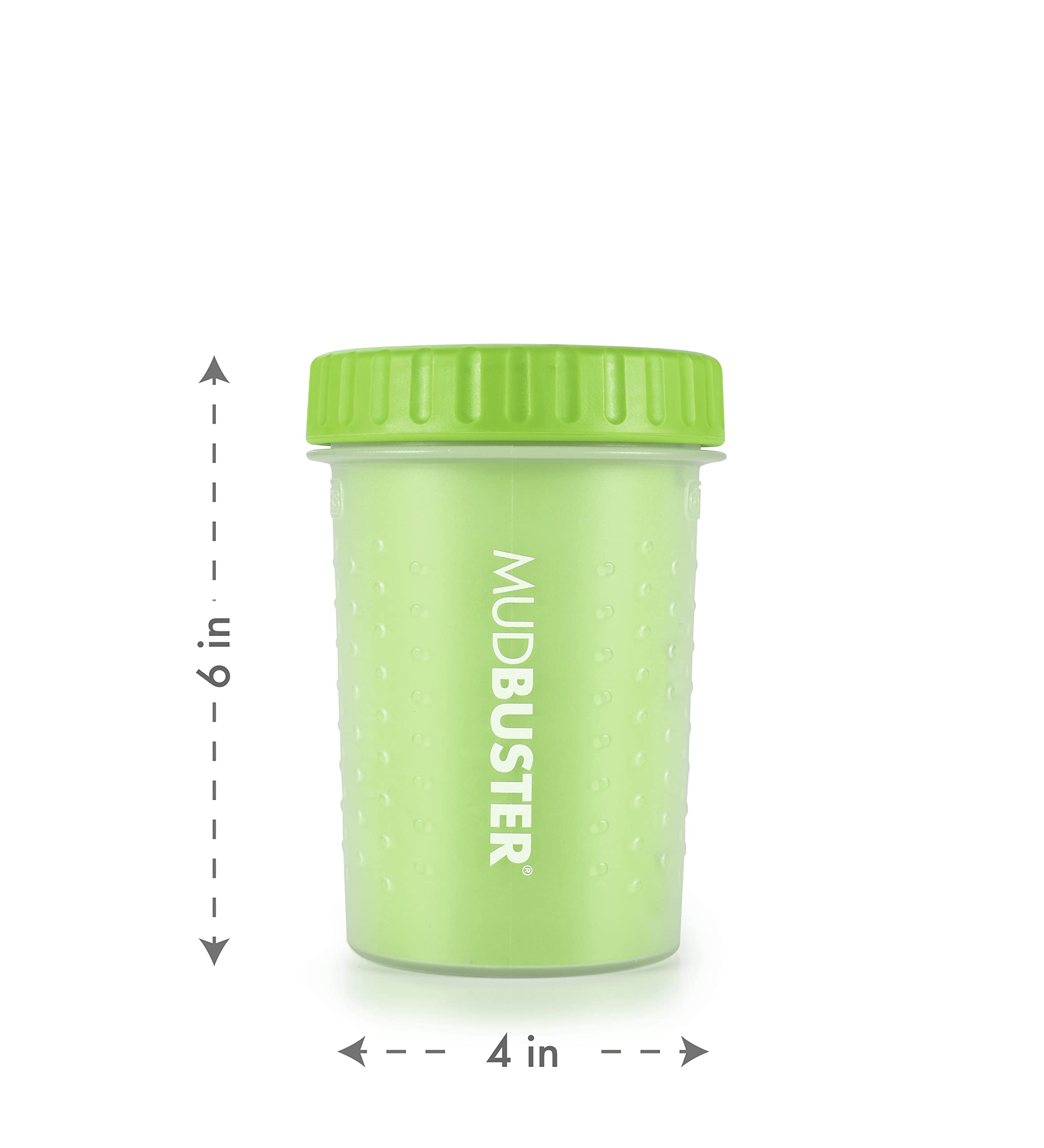 Dexas Mudbuster Portable Dog Paw Cleaner, Medium, Green, Pw710383