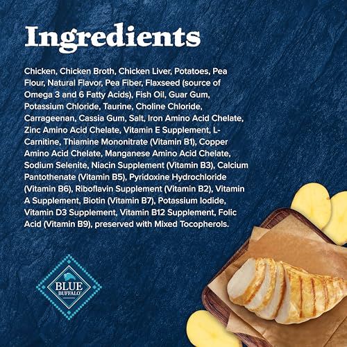 Blue Buffalo Wilderness High Protein Grain Free, Natural Mature Pate Wet Cat Food, Chicken 3-oz cans (Pack of 24)