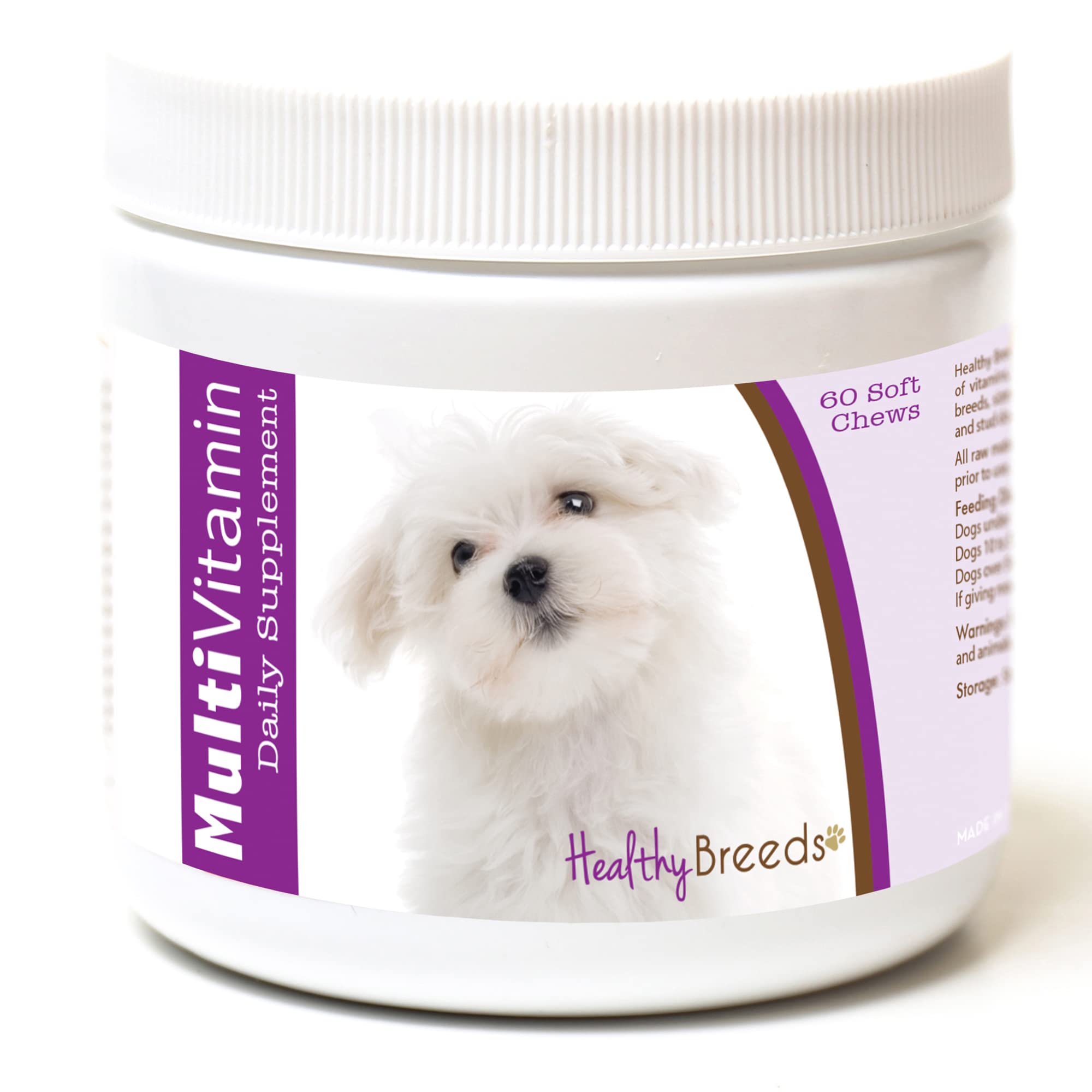 Healthy Breeds Maltese Multi-Vitamin Soft Chews 60 Count