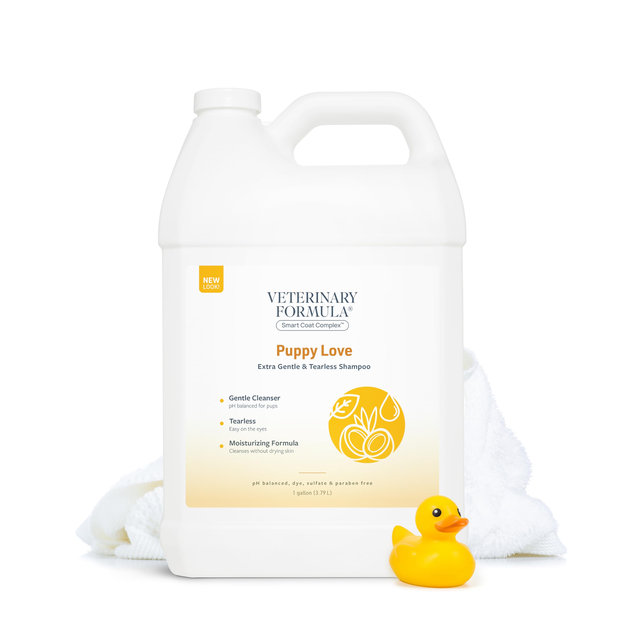 Veterinary Formula Smart Coat Complex Puppy Love Extra Gentle Tearless Shampoo, 128 Fl Oz / 1 Gallon - For Pups Over 6 Weeks - W