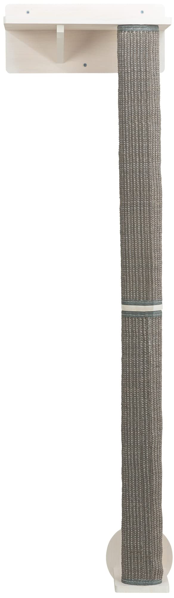 Trixie Wall Set 1, Indoor Wall Mounted Cat Scratching Post For Elevated Fun, Climb To Perch, Jumping Platform, Gray