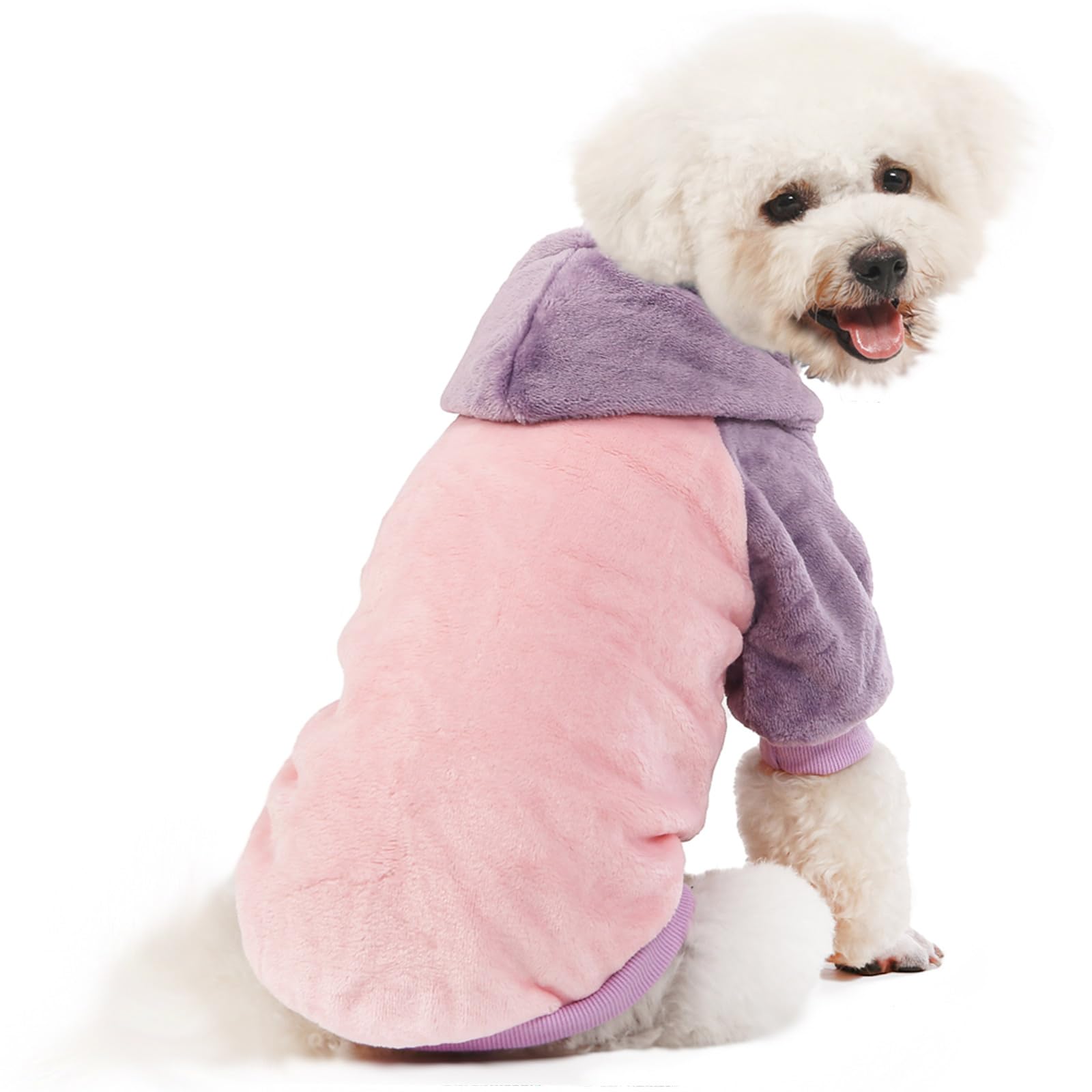 Fabricastle Dog Hooded Sweater, Dog Clothes For Xxs Xs Small Dogs Girl & Cats, Soft And Warm Pet Coat, Winter Pet Jacket, Doggy