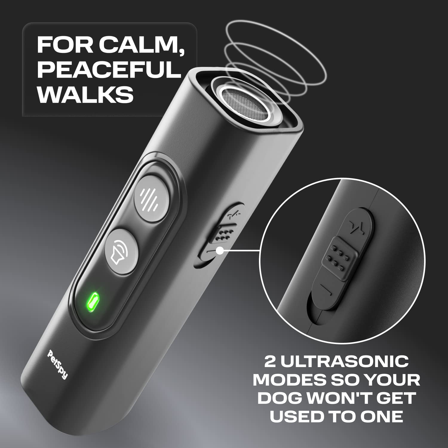 Petspy N10 Ultrasonic Dog Bark Deterrent, 2 Frequency Modes, Barking Control Device For Indoor And Outdoor With 16 Feet Range, B