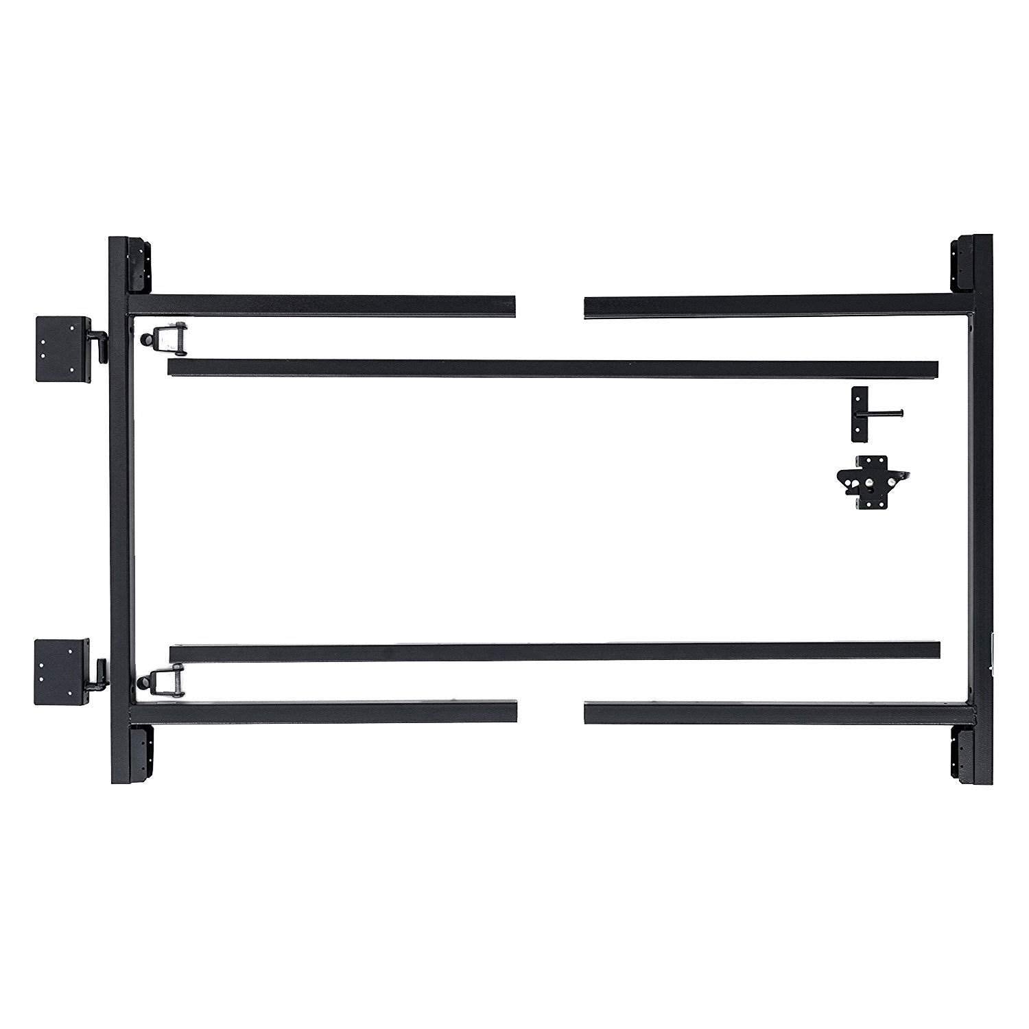 Adjust-A-Gate 2 Pack Powder Coated Steel Frame Gate Hardware Building Kit, Fits 60 in to 96 in Wide and 6 Ft High Gate Openings,