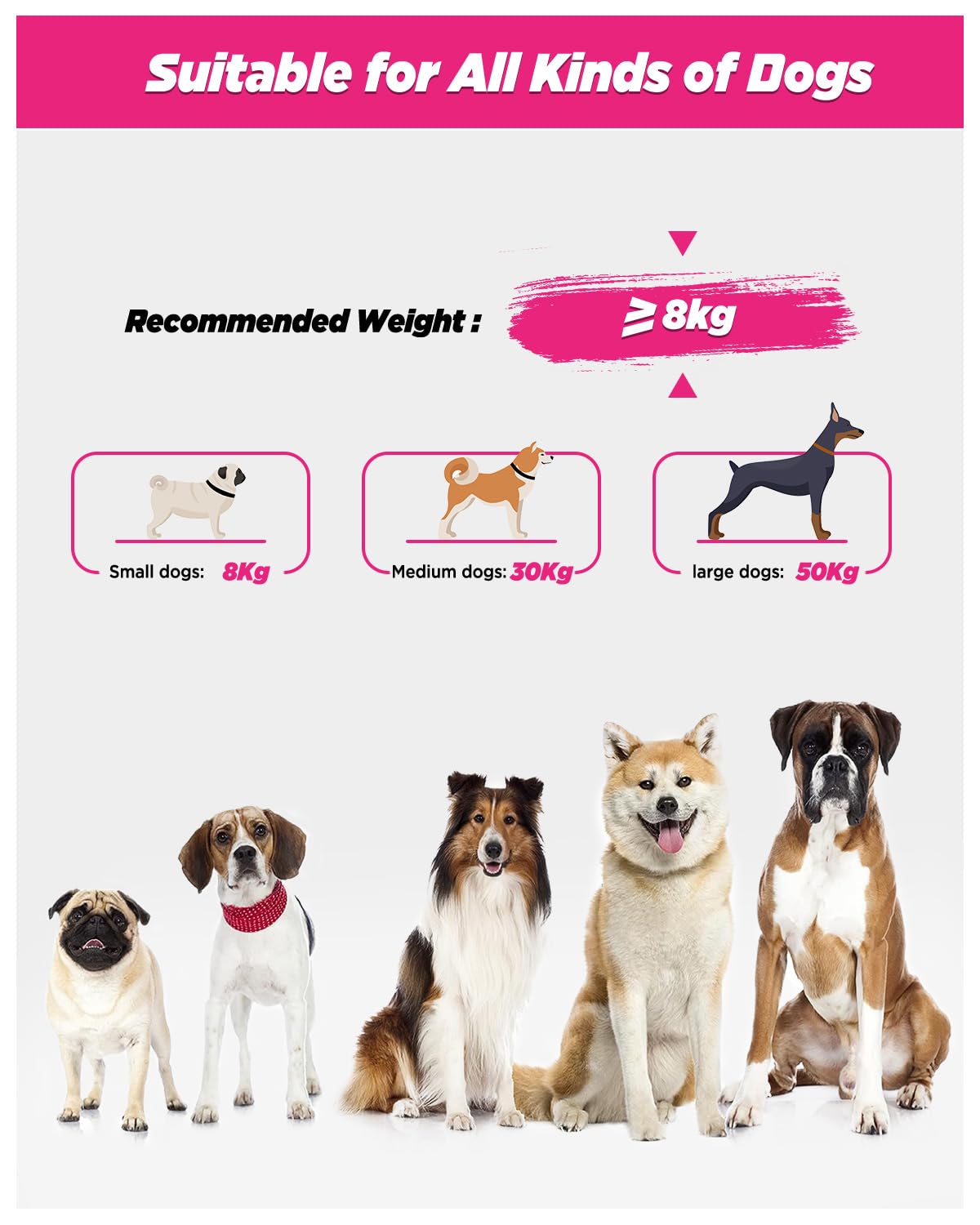 Hands Free Dog Leash, 8.2ft Multifunctional Crossbody Rope with Explosion-Proof Handle and Adjustable Training Hands Free Leash