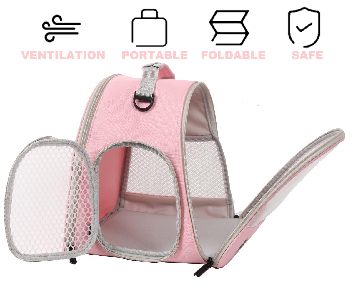 Guinea Pig Carrier Backpack, Clear Bubble Window Backpack For Guinea Pig, Bunny Rat Bird (Grey, Carrier)