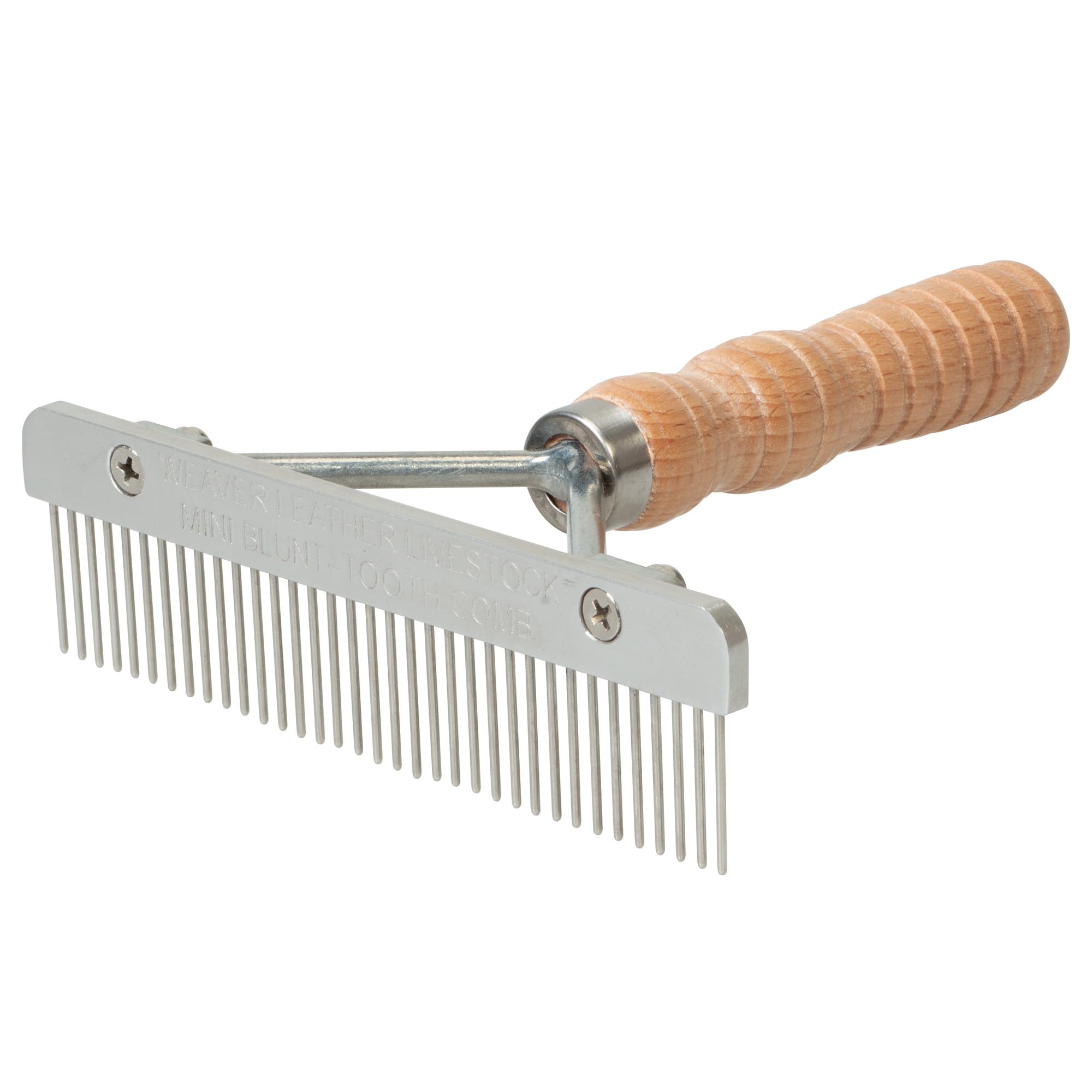 Weaver Leather Livestock Mini Show Comb, Wood Handle, Stainless Steel Blade, 1 Count (Pack Of 1)