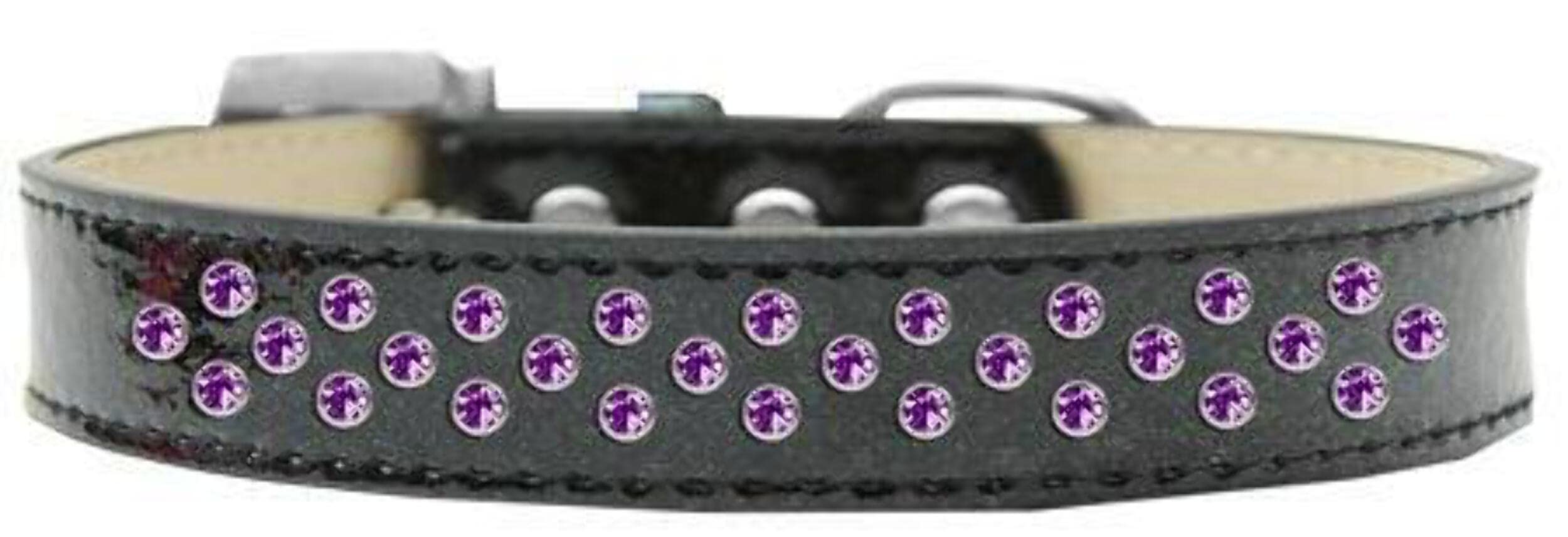 Dog, Puppy & Pet Ice Cream Collar, Purple Crystal Rimsets Sprinkles Red 16