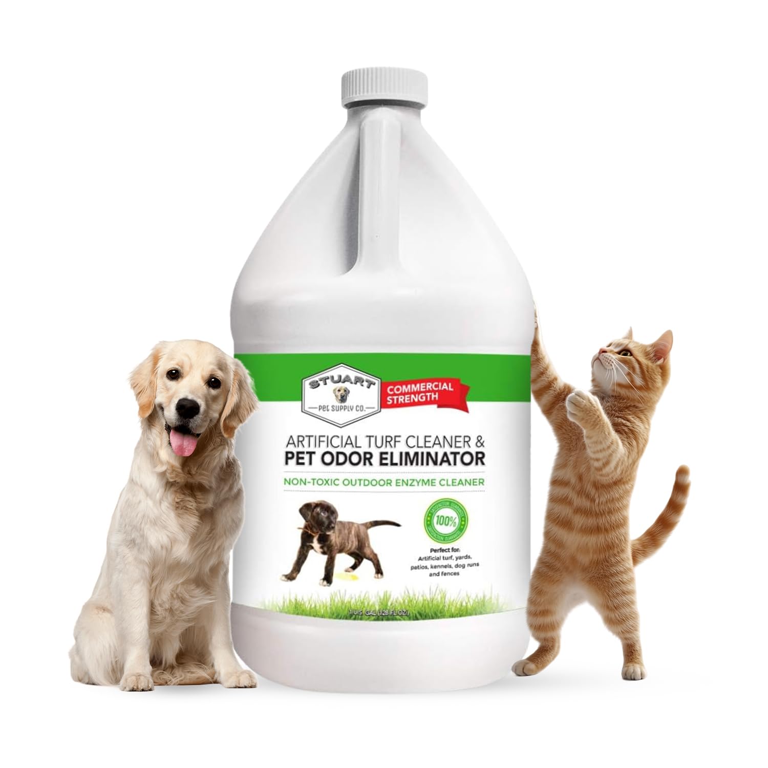 Stuart Pet Supply Artificial Turf Cleaner And Outdoor Pet Odor Eliminator Concentrate Is Ideal For Yards, Artificial Grass And P